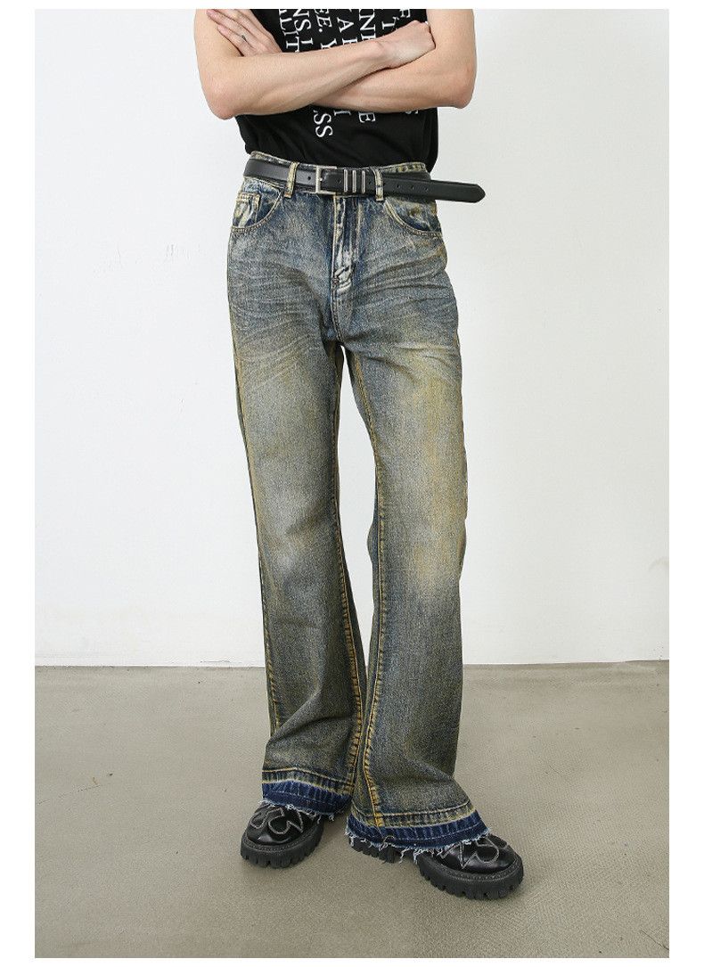 Japanese Brand × Vintage Japanese retro loose straight flared jeans Size US 32 / EU 48 - 2 Thumbnail