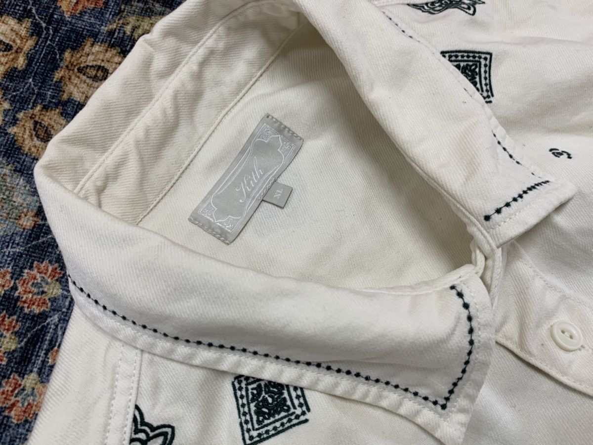 Kith KITH Embroidered white denim shirt Size US XL / EU 56 / 4 - 3 Thumbnail