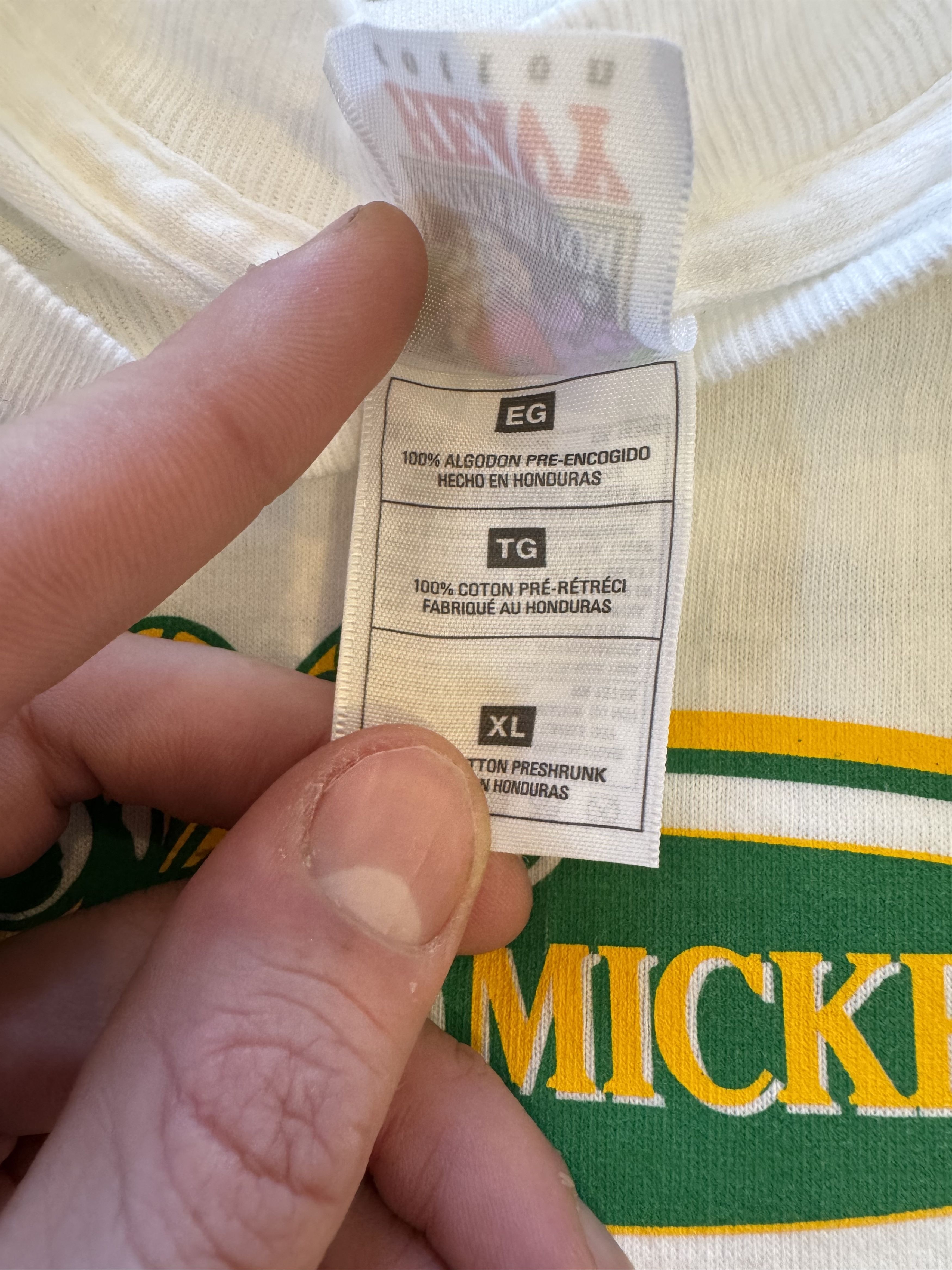 Fruit Of The Loom × Vintage Vintage Micky's Glass 40's T-shirt Size US XL / EU 56 / 4 - 6 Thumbnail
