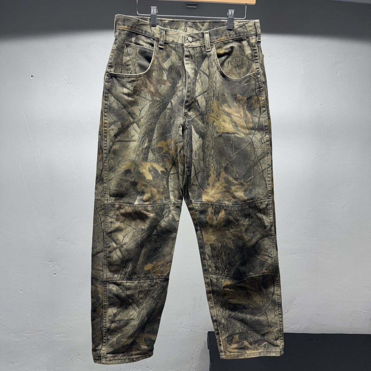 Wrangler Double Knee Realtree Camo Pants ERD Grunge Carhartt