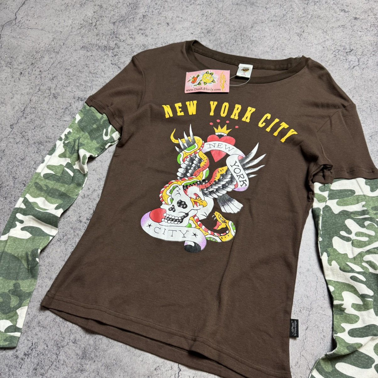 Ed Hardy NEW Ed Hardy Vintage Longsleeve T Shirt Size XL / US 12-14 / IT 48-50 - 3 Thumbnail