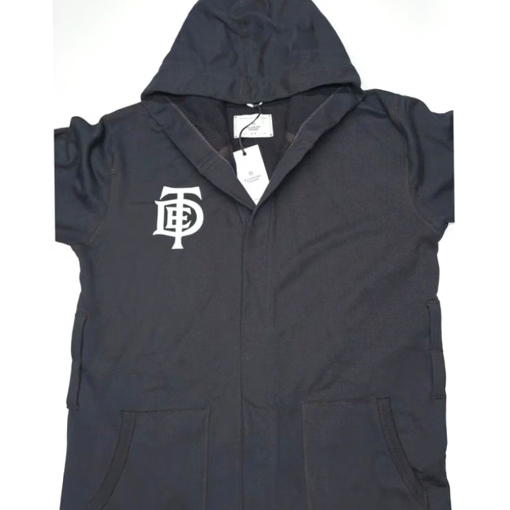 Reigning Champ Hoodie Mens S Black White Logo Longline Jacket, Men's — image 6 of 6