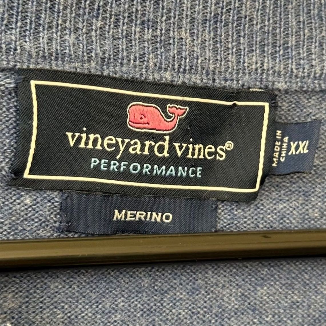 Vineyard Vines Vineyard Vines Blue Merino Wool V-Neck Knit Sweater Pullover L Men Regular Driver Office Preppy Metro Size US L / EU 52-54 / 3 - 4 Thumbnail