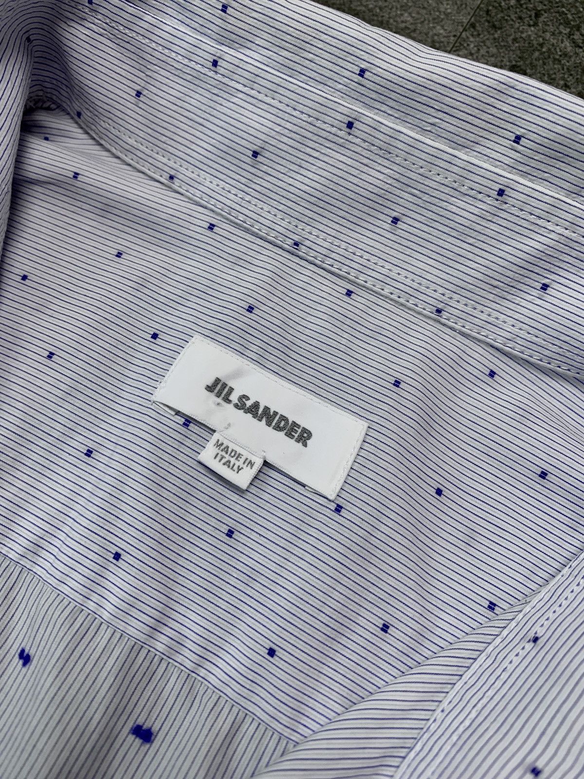 Jil Sander FREE IMPORT TAX 2000s Mini Polkadot Shirt “Tailor Made” Size US M / EU 48-50 / 2 - 8 Thumbnail