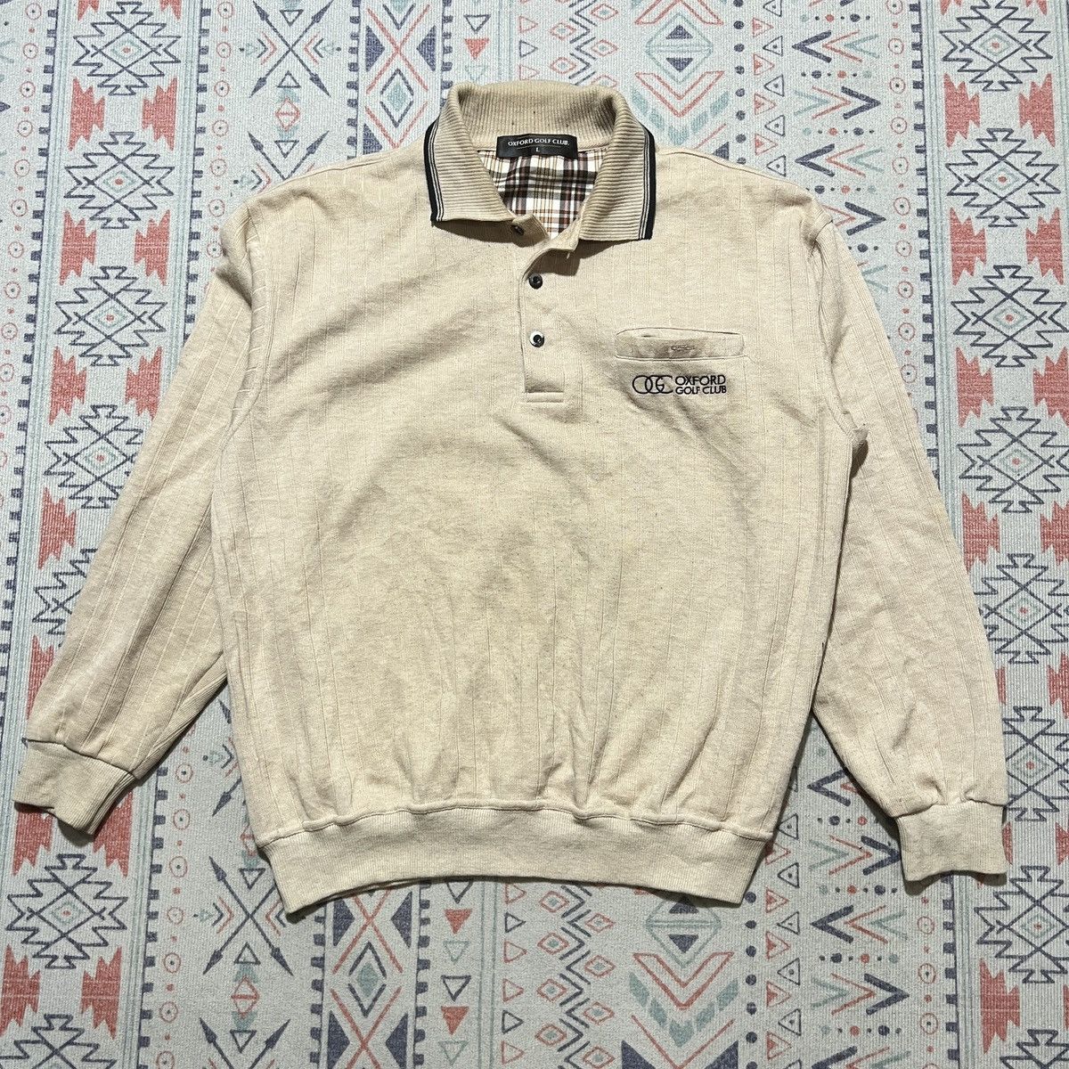 Vintage Oxford Sweatshirt Smart Casual Size US L / EU 52-54 / 3 - 1 Thumbnail