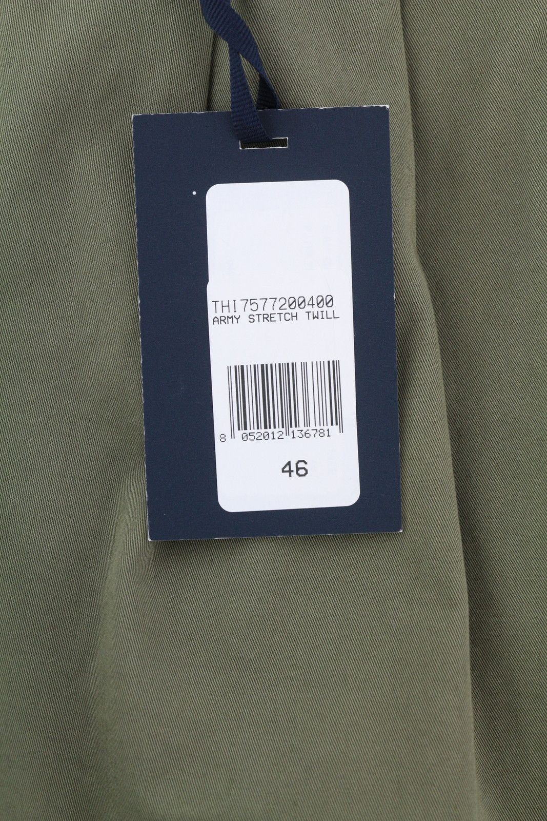Tommy Hilfiger ARMY STRETCH TWILL W32 Khaki Pleated Trousers 84977 Size US 32 / EU 48 - 6 Thumbnail