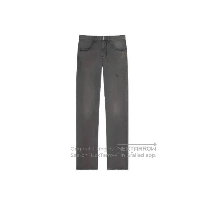 Givenchy Givenchy Men's Black Solid Loose Straight Jeans. Size US 29 - 1 Thumbnail