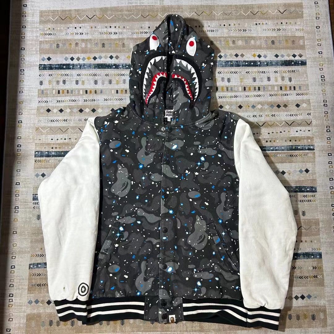 Bape Shark Camo Hoodie Pink - The Hype Room