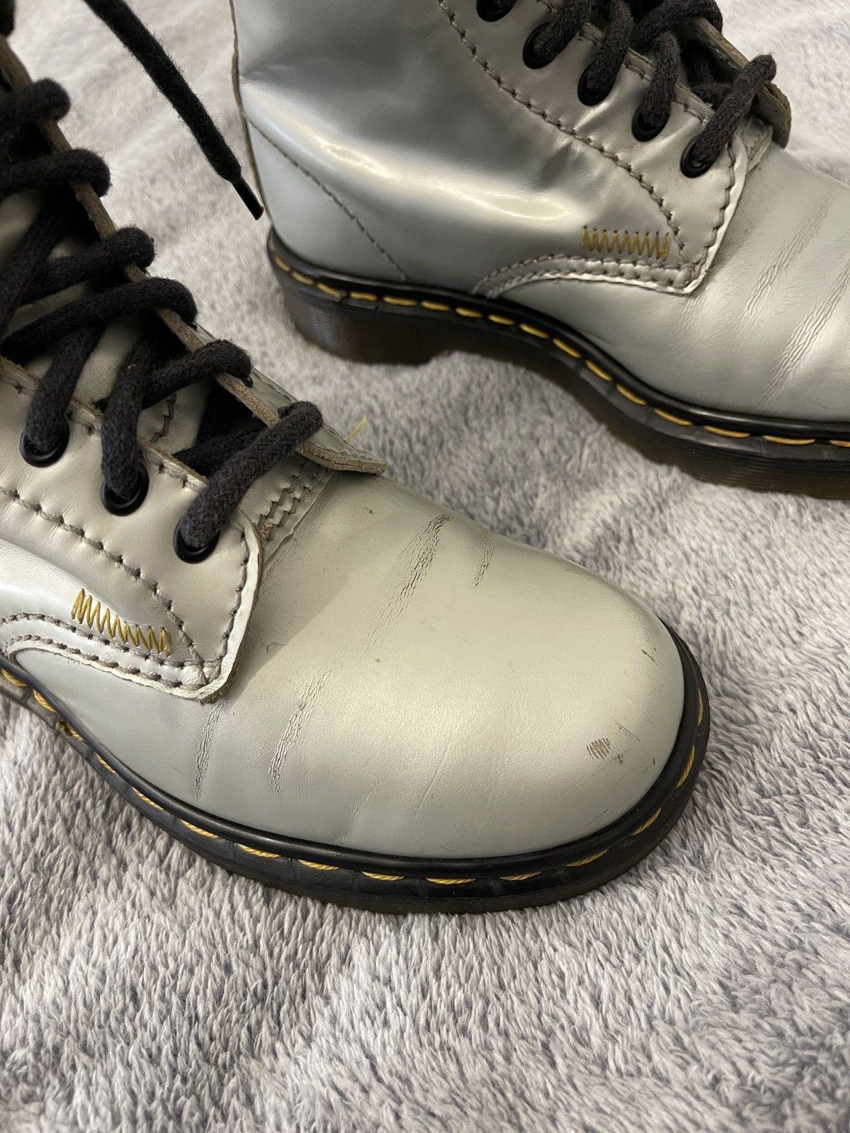 Dr. Martens Dr. Martens made in England aw612 vintage silver boots Size US 7 / IT 37 - 4 Thumbnail