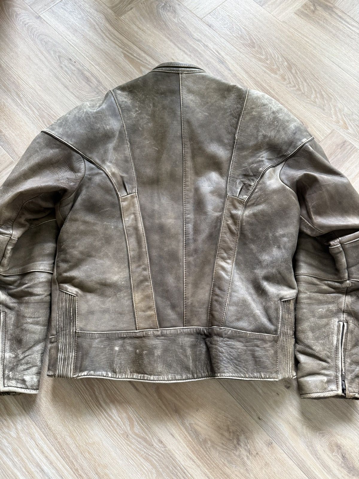 Vintage Vintage Leather Racer Jacket Size US L / EU 52-54 / 3 - 7 Thumbnail