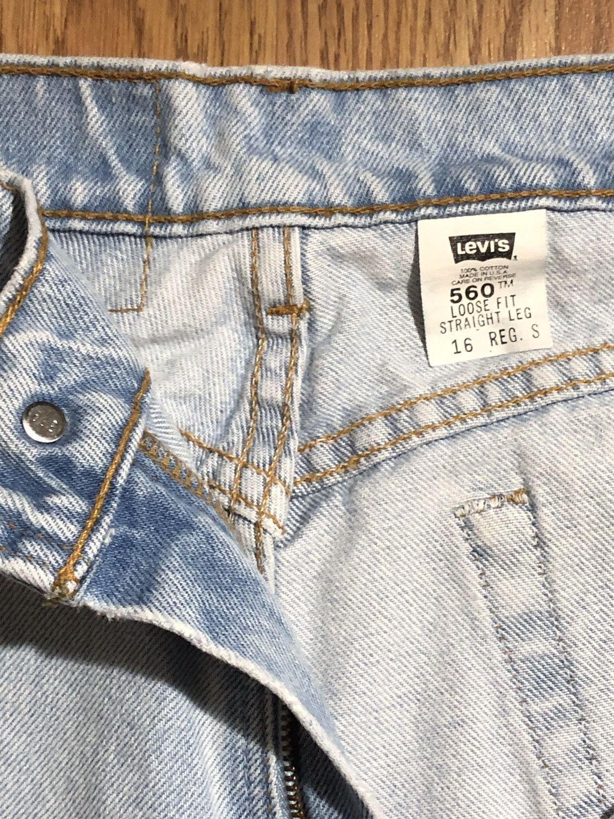 Levi's × Vintage Vintage Levi’s 560 US Made Loose Fit Denim Jeans Size 16 Size 38" / US 16 / IT 52 - 3 Thumbnail