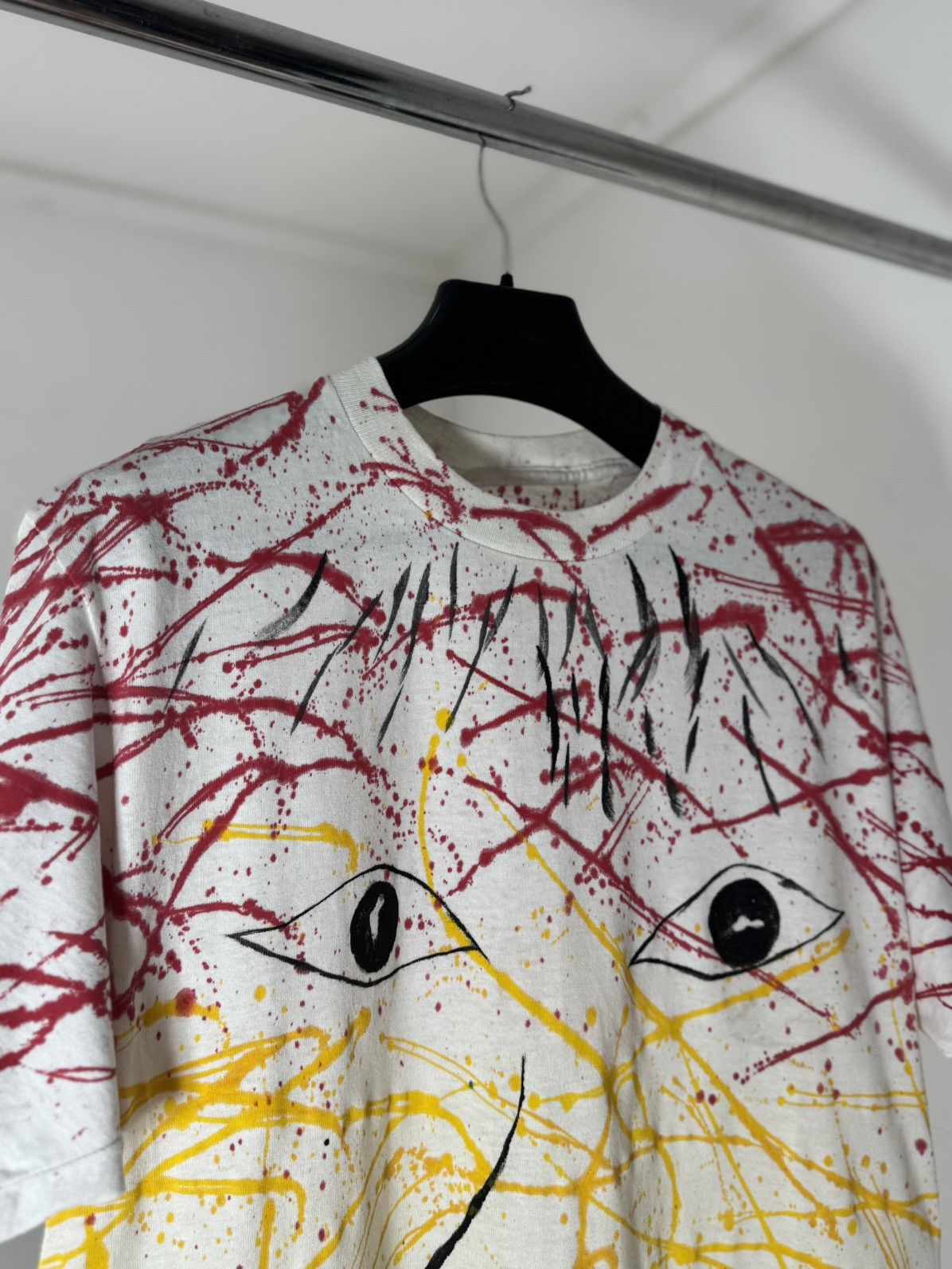 Art Comes First Vintage 90s Single Stitching Art Kisses Lips Tee Size US L / EU 52-54 / 3 - 4 Thumbnail