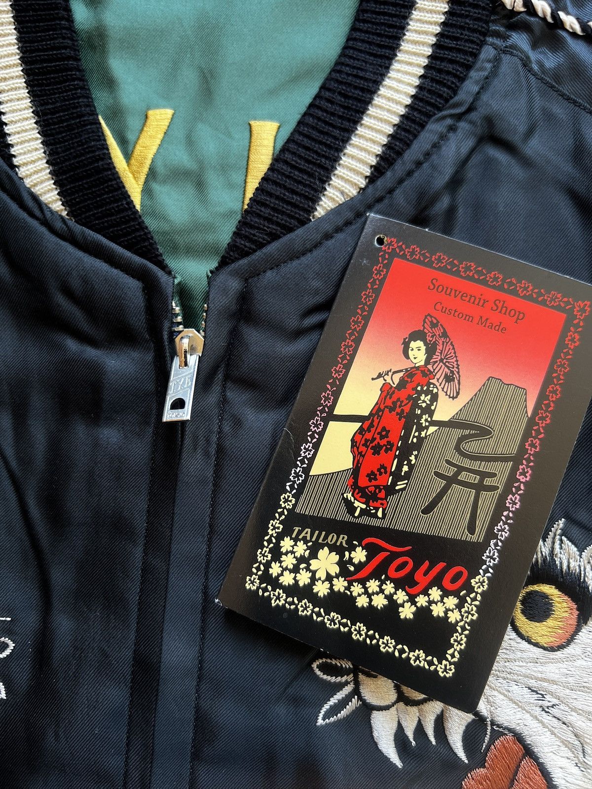 Tailor Toyo Tailor Toyo TIGER HEAD X CHEVY LOVER Sukajan Souvenir Jacket Size US M / EU 48-50 / 2 - 3 Thumbnail