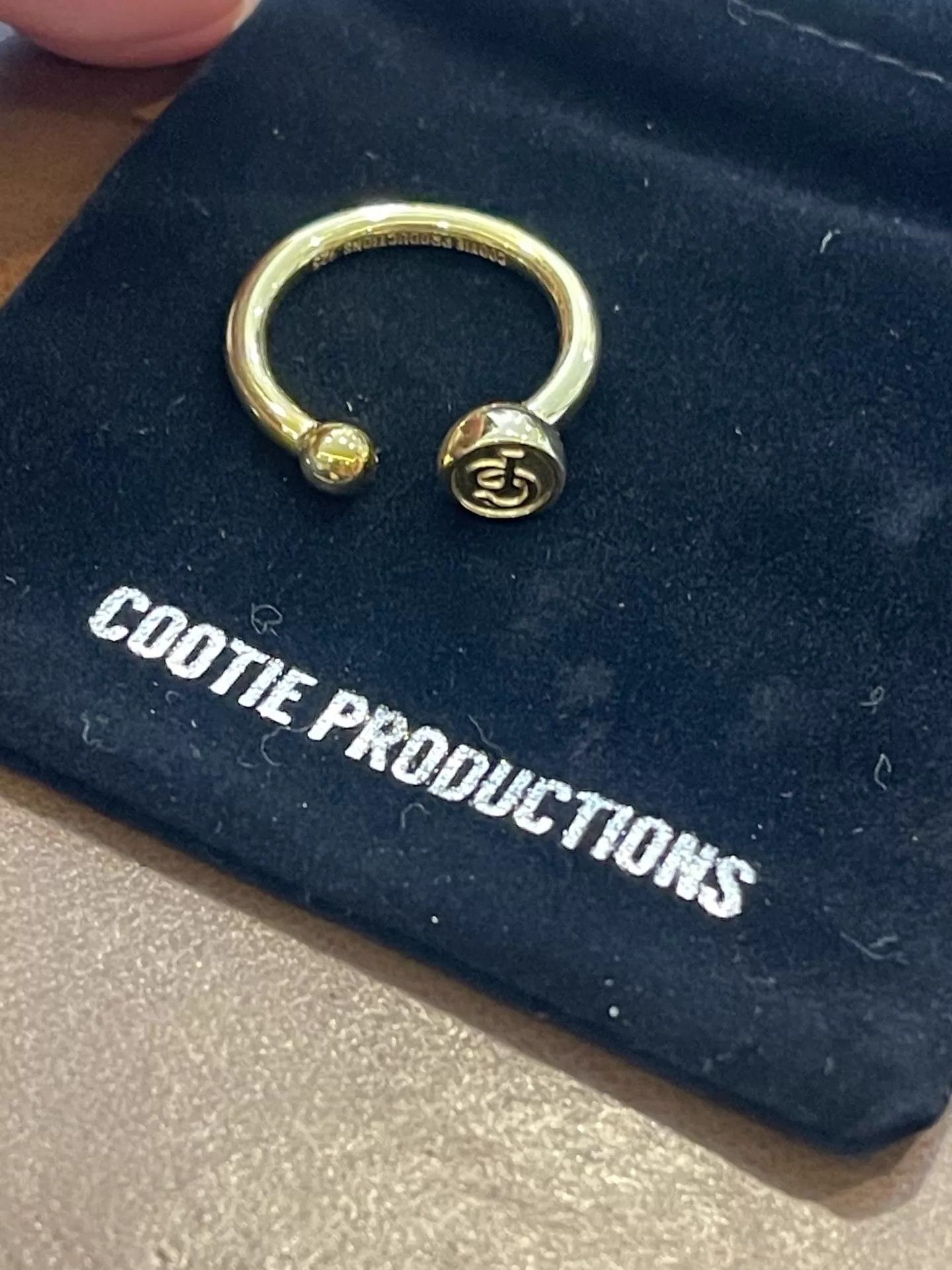 Other Cootie Symbol Gap Ring Gold/Silver L (19) Japan New Size ONE SIZE - 6 Thumbnail