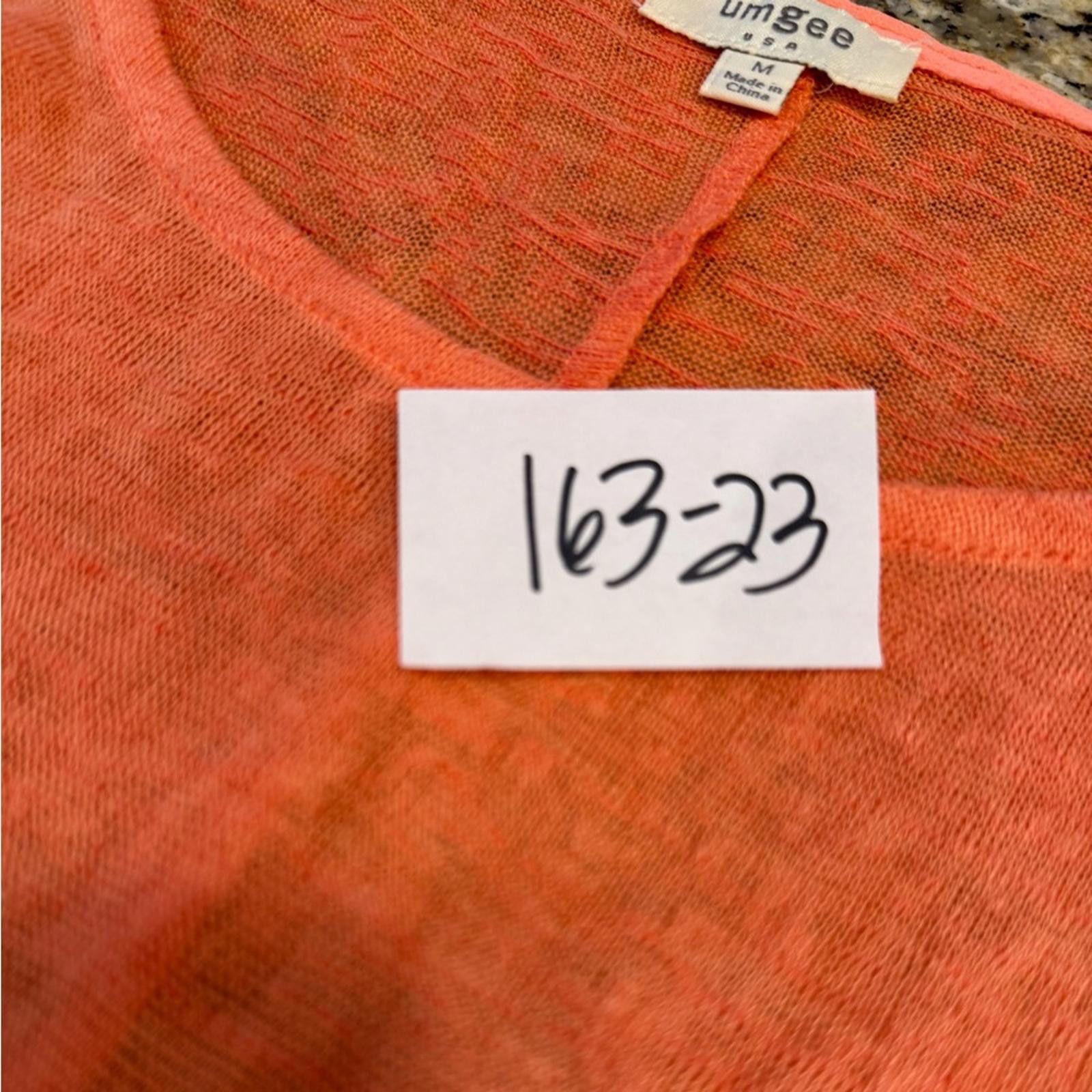 Other Umgee orange lightweight sweater long sleeves SZ M Size M / US 6-8 / IT 42-44 - 10 Thumbnail