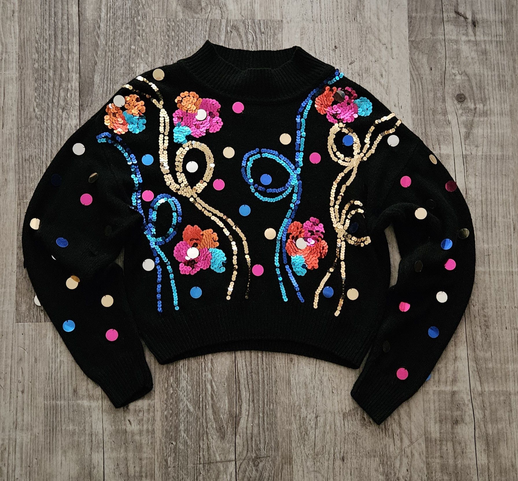 Other 1990 's "my" sequin silk sweater Size S / US 4 / IT 40 - 1 Thumbnail