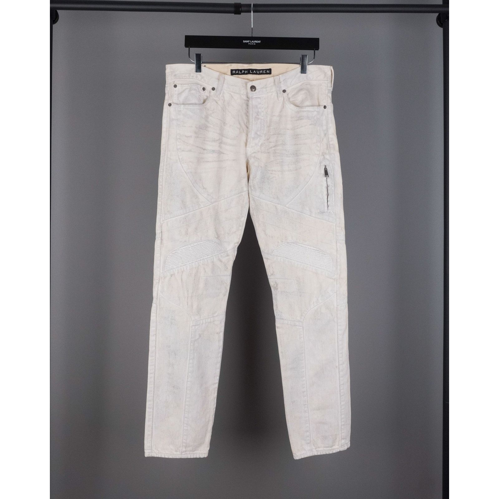 Rare polo ralph lauren vintage black label waxed moto pants