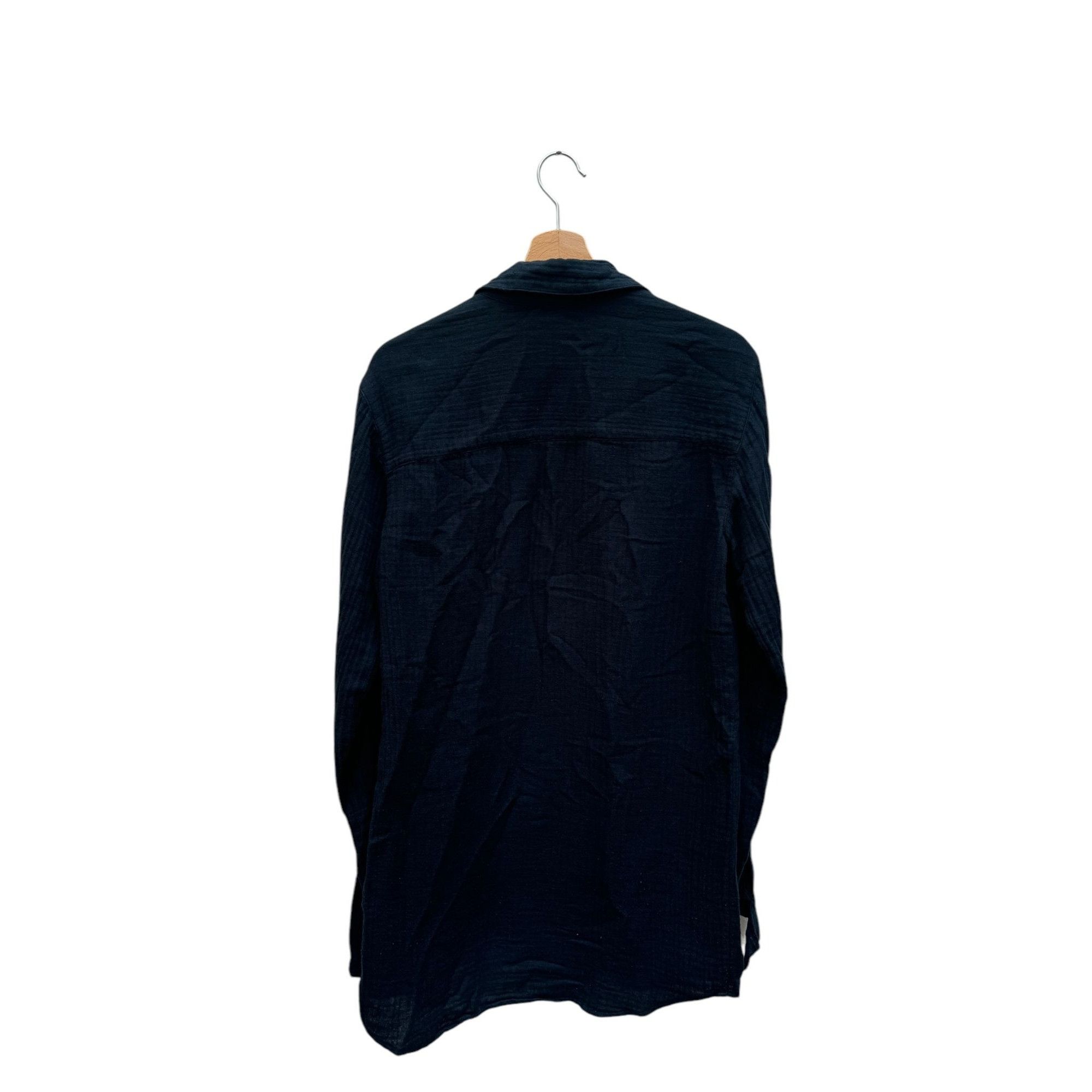 L'Eclaireur Black Linen Shirt Size US S / EU 44-46 / 1 - 3 Thumbnail