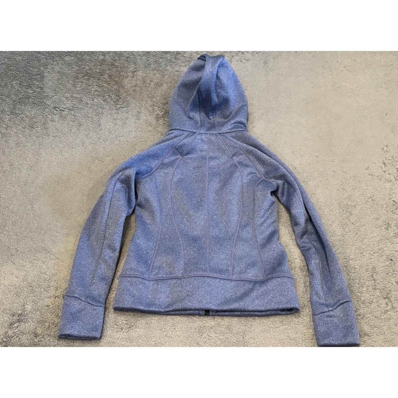 Athleta Athleta Jacket Womens Small Blue Hooded Fleece Lined Sherpa Full Zip 929632 Size S / US 4 / IT 40 - 5 Thumbnail