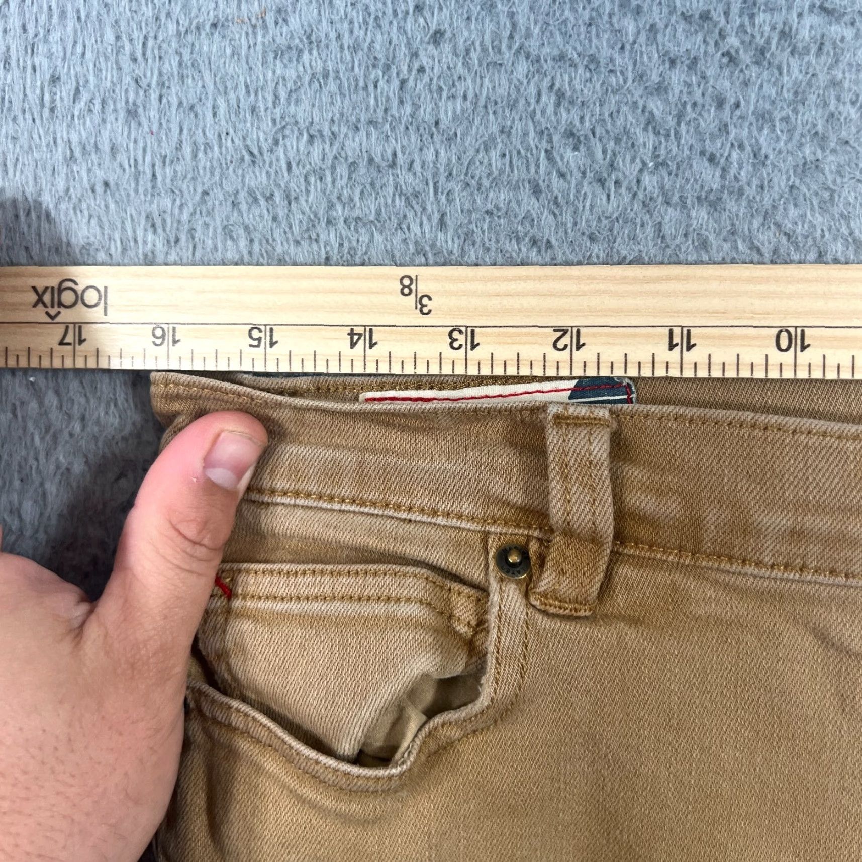 Marine Layer VINTAGE Marine Layer Men's Chino Pants 33x30 Flat Front Cotton Spandex Brown Casual Size US 33 - 7 Thumbnail