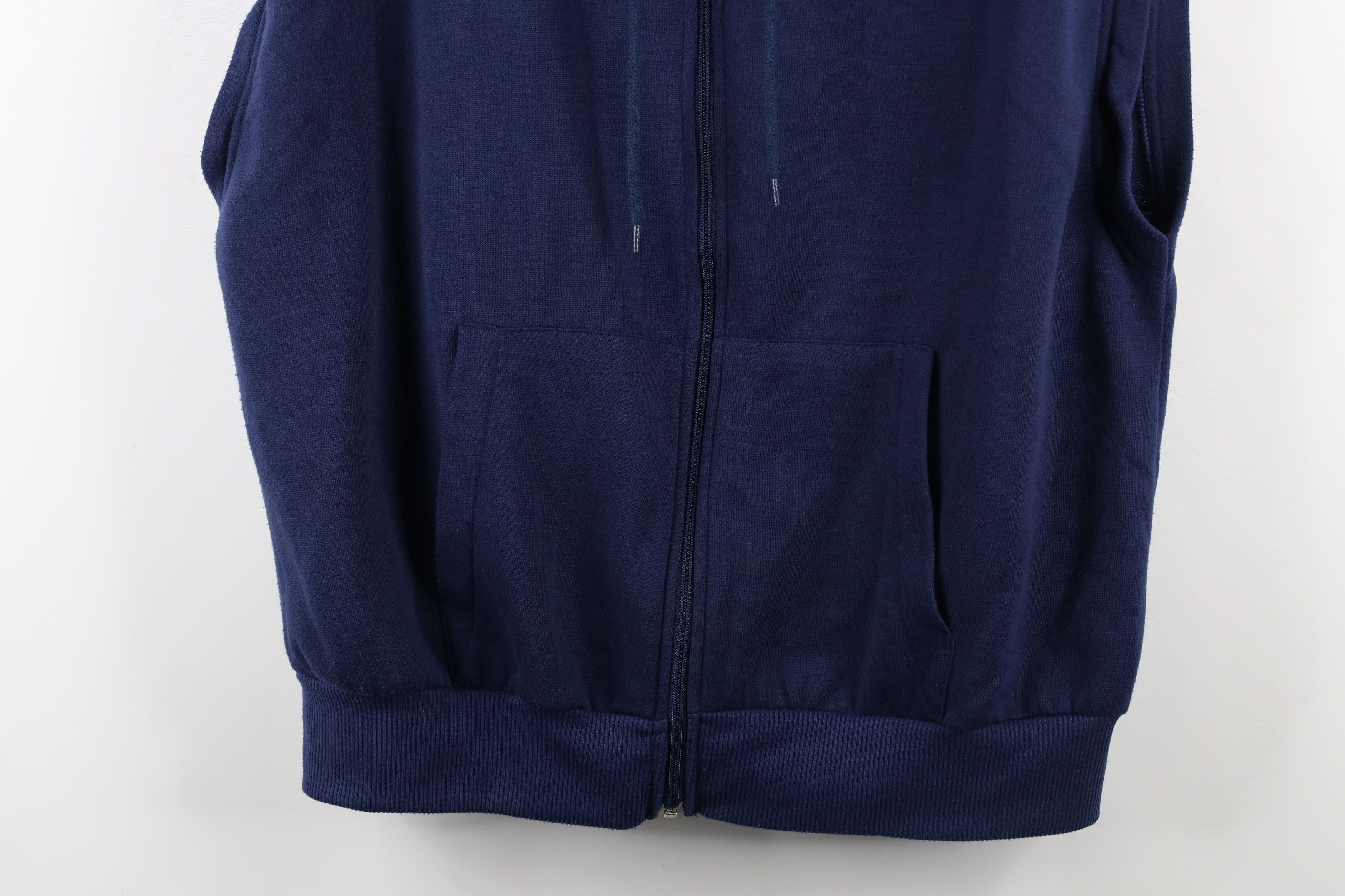 Vintage Vintage 90s Streetwear Sleeveless Muscle Full Zip Hoodie Size US XXL / EU 58 / 5 - 3 Thumbnail
