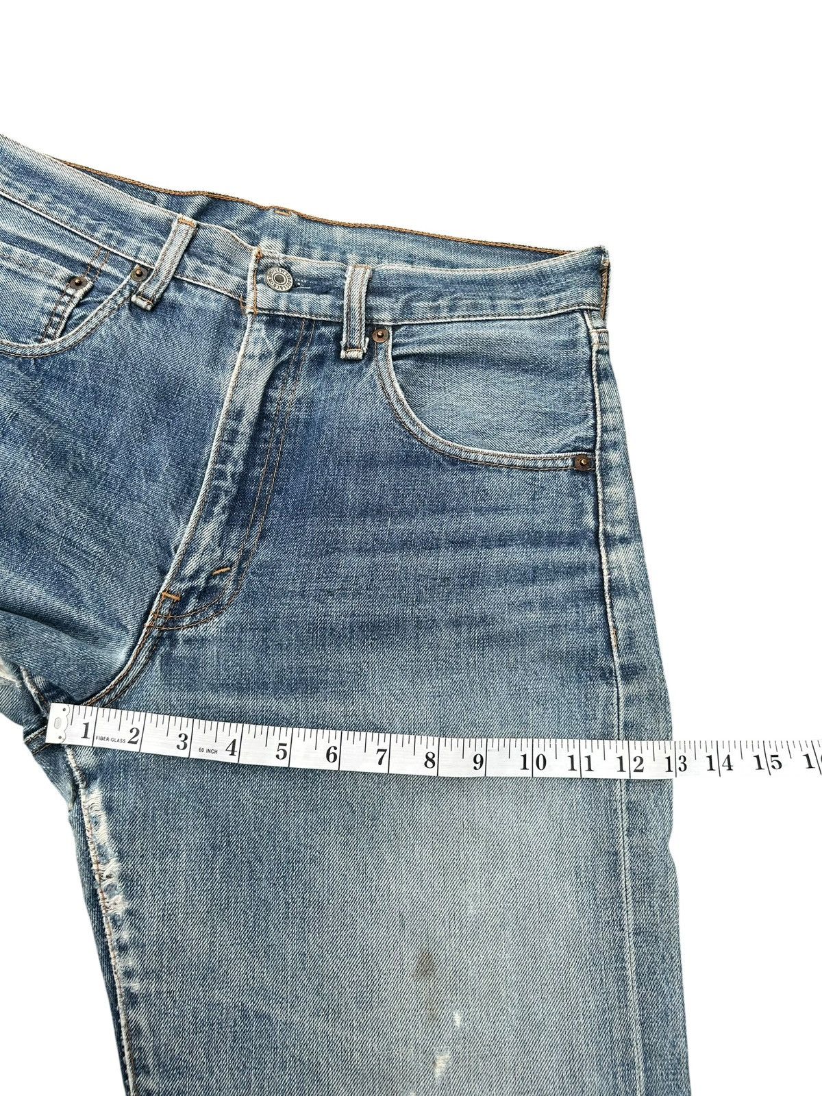 Kapital Vintage Levis Big E Selvedge Thrashed Denim Jeans Size US 32 / EU 48 - 21 Thumbnail