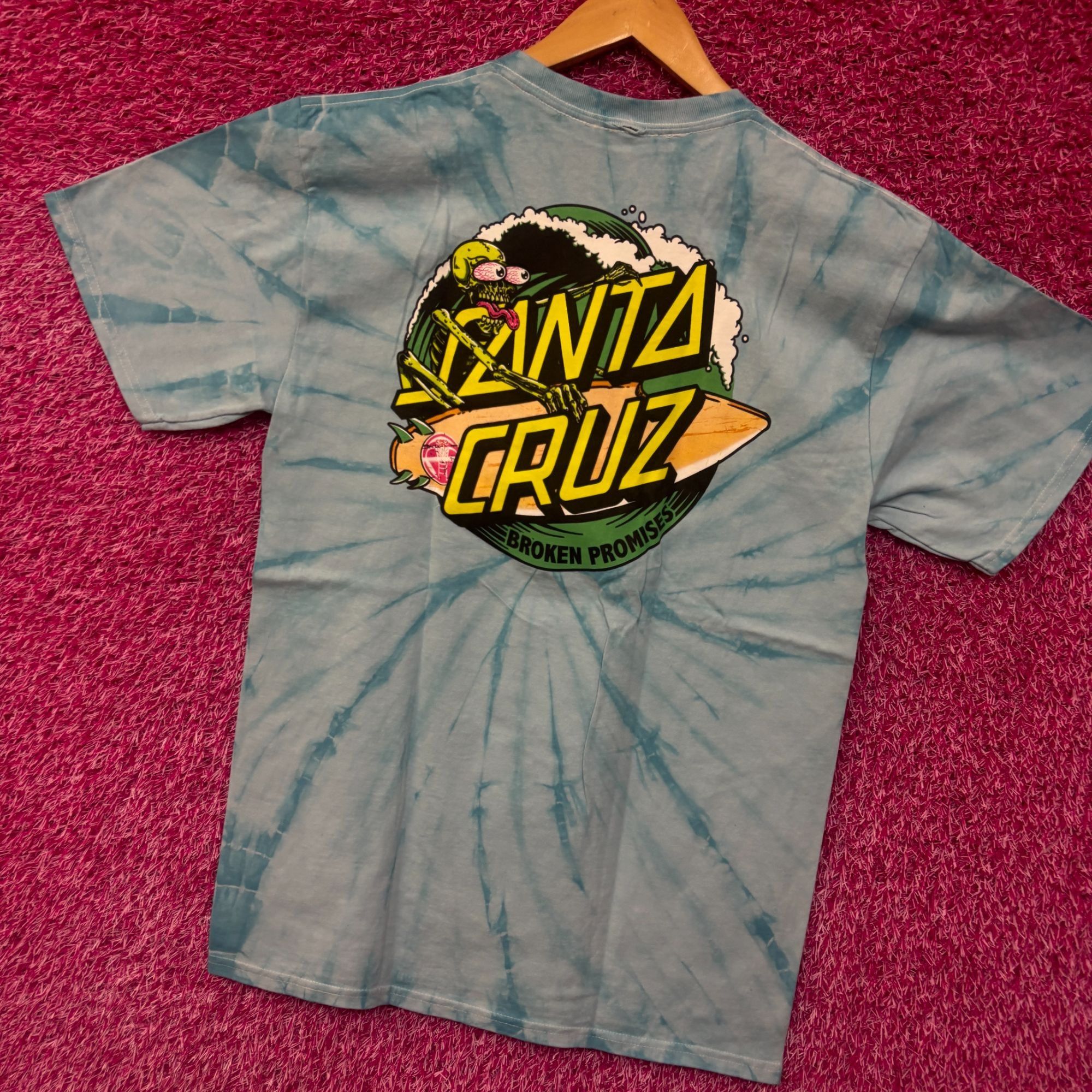 Band Tees Broken Promises x Santa Cruz tiedye collab tshirt size mediu Size US M / EU 48-50 / 2 - 3 Thumbnail