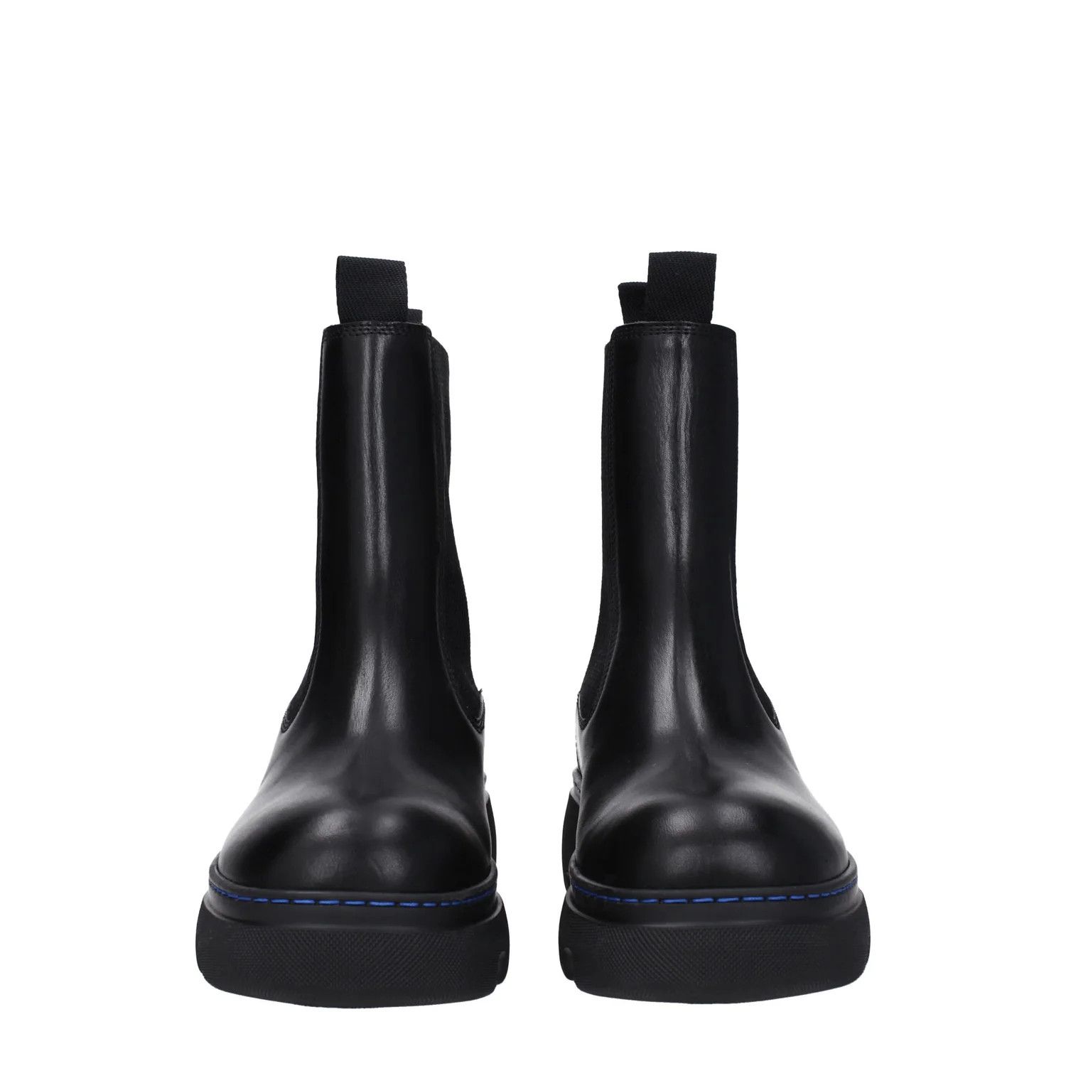 Burberry ob1o1e1024 Leather Ankle Boots in Black Size US 8 / IT 38 - 3 Thumbnail