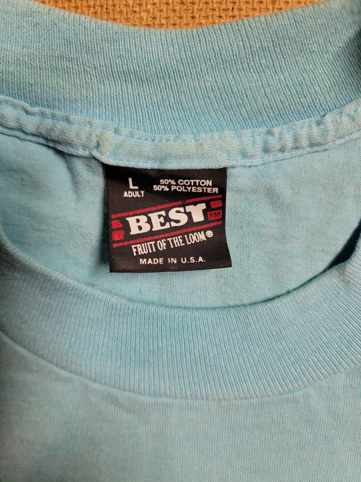 Fruit Of The Loom Vintage Best Fruit of Loom Iowa T Shirt Single Stitch Sz L Size US L / EU 52-54 / 3 - 3 Thumbnail
