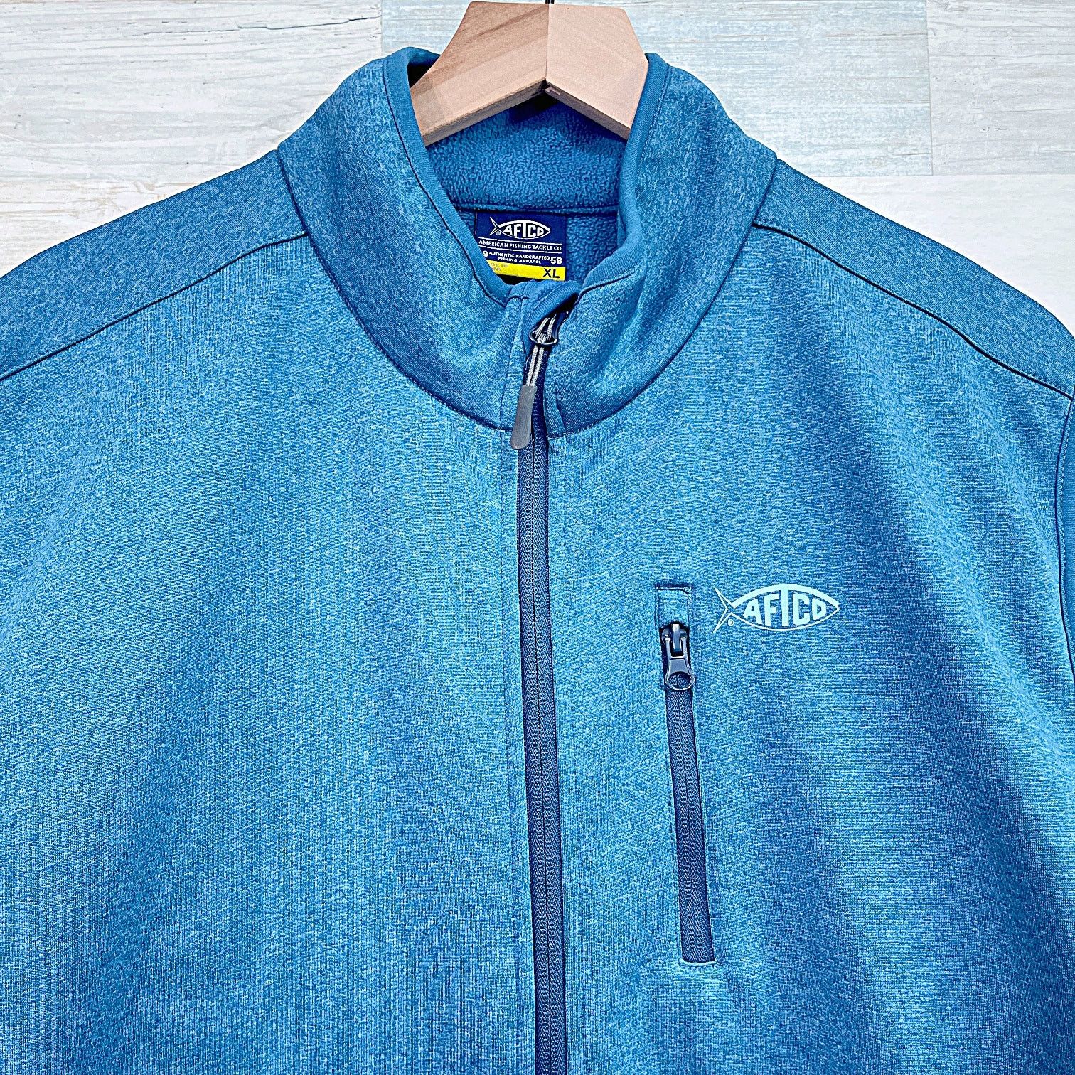 Other AFTCO Full Zip Performance Fleece Vest Blue Fishing Mens XL Size US XL / EU 56 / 4 - 2 Thumbnail