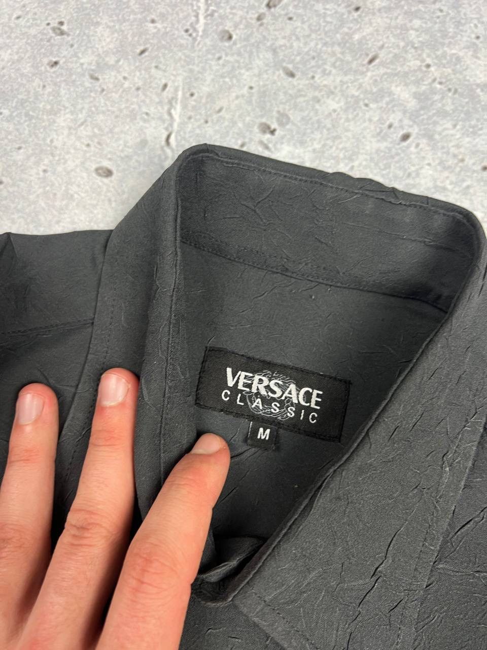 Versace × Vintage Vintage Versace Classic Structure Silk Shirt 90s Size US M / EU 48-50 / 2 - 7 Thumbnail