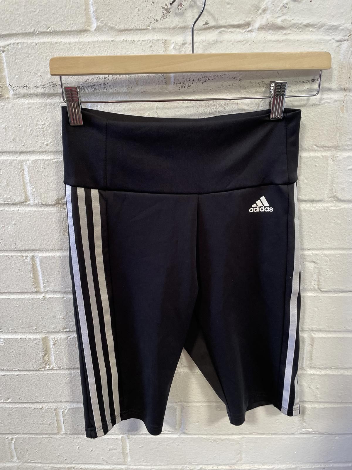 Adidas Adidas Women's Black High Waist Athletic Shorts Size S Size 28" / US 6 / IT 42 - 1 Thumbnail