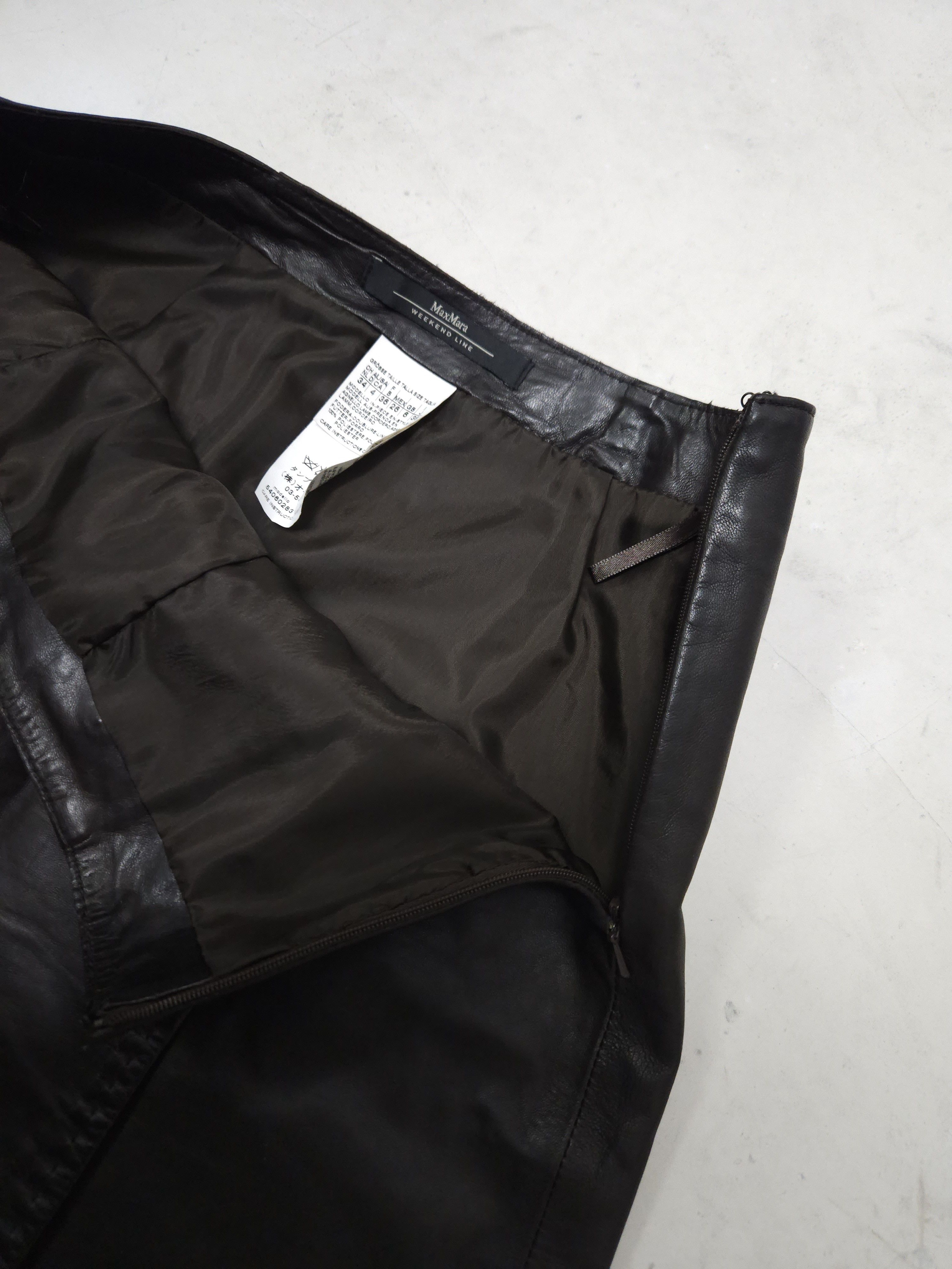 Max Mara × Weekend Max Mara Max mara leather mini skirt Size 26" / US 2 / IT 38 - 15 Thumbnail