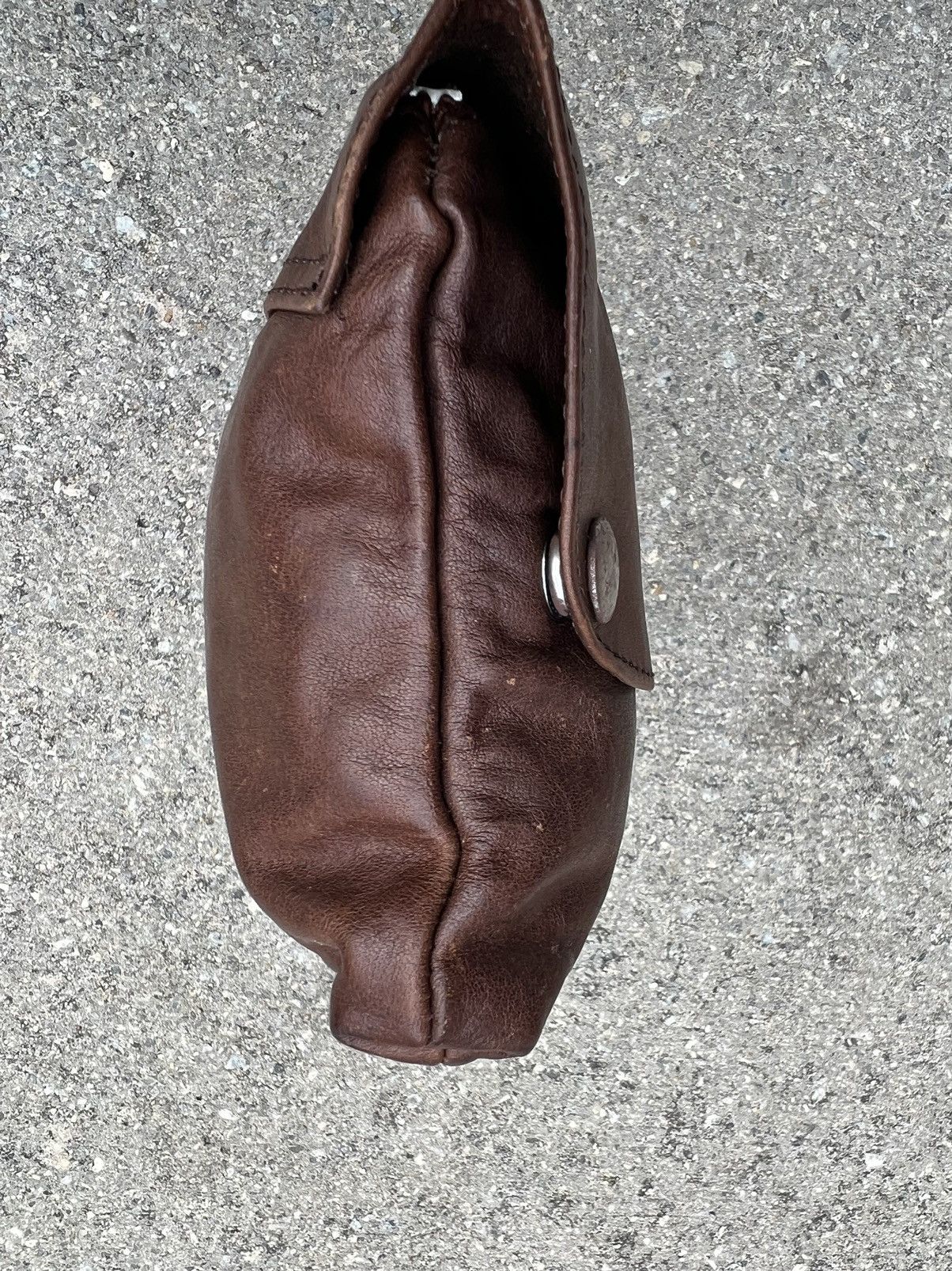 Leather Far Eastern Enthusiast Japan Patina Leather Clutch Bag Size ONE SIZE - 8 Thumbnail