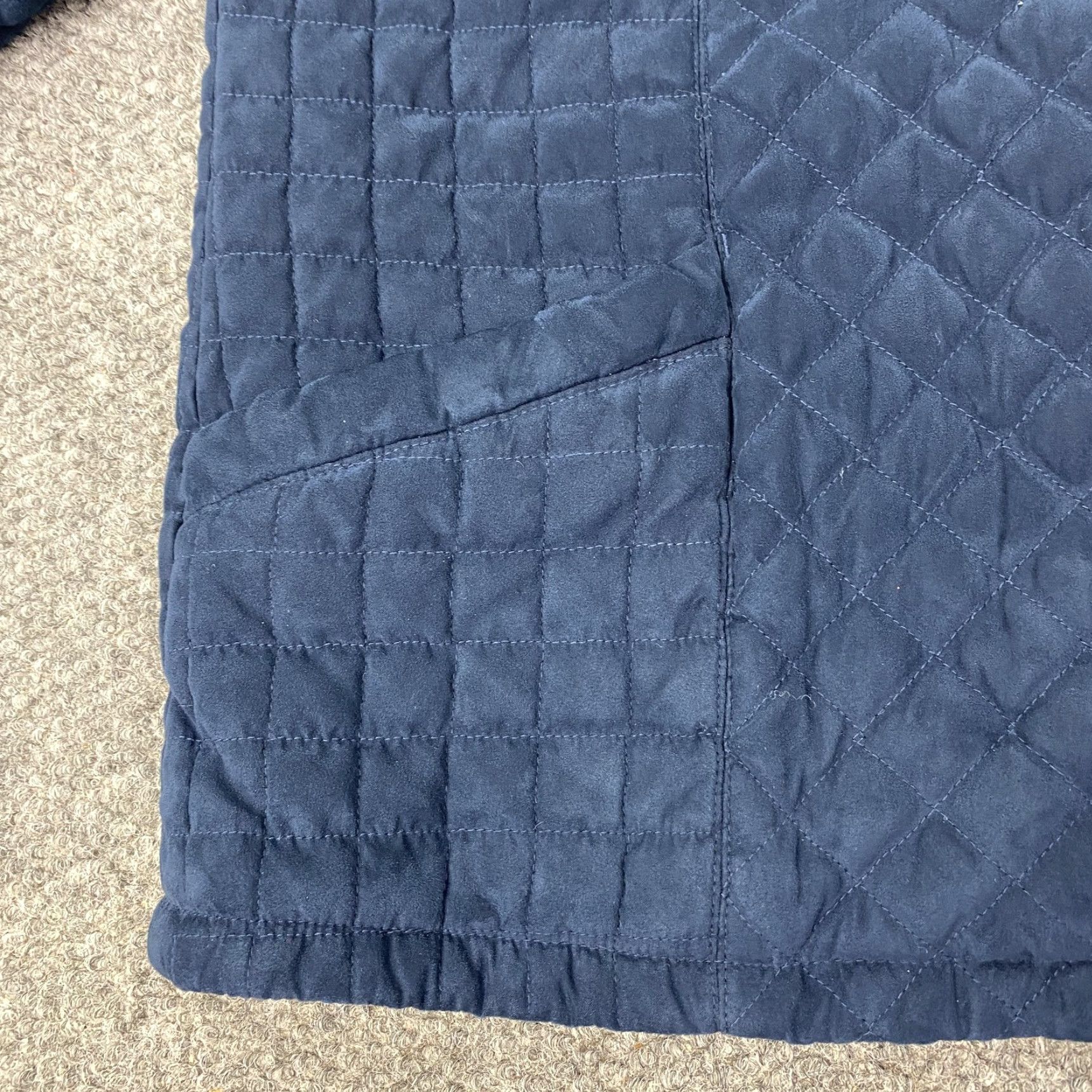 Vintage Cabelas Jacket Womens XL Navy Blue Quilted Button Front Nylon Lined Insulated Size XL / US 12-14 / IT 48-50 - 5 Thumbnail