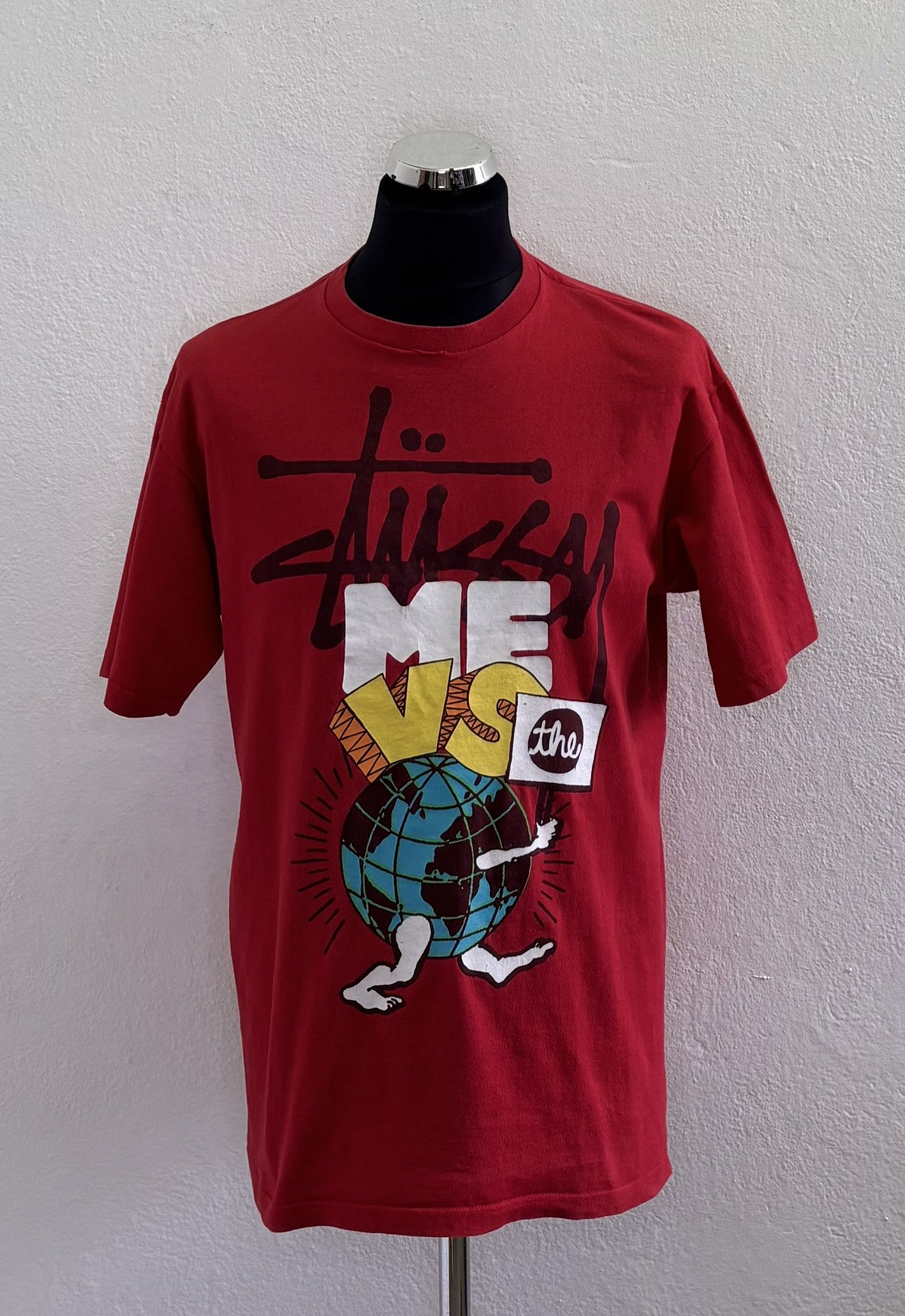 Stussy Stussy red t-shirt large Size US L / EU 52-54 / 3 - 1 Thumbnail
