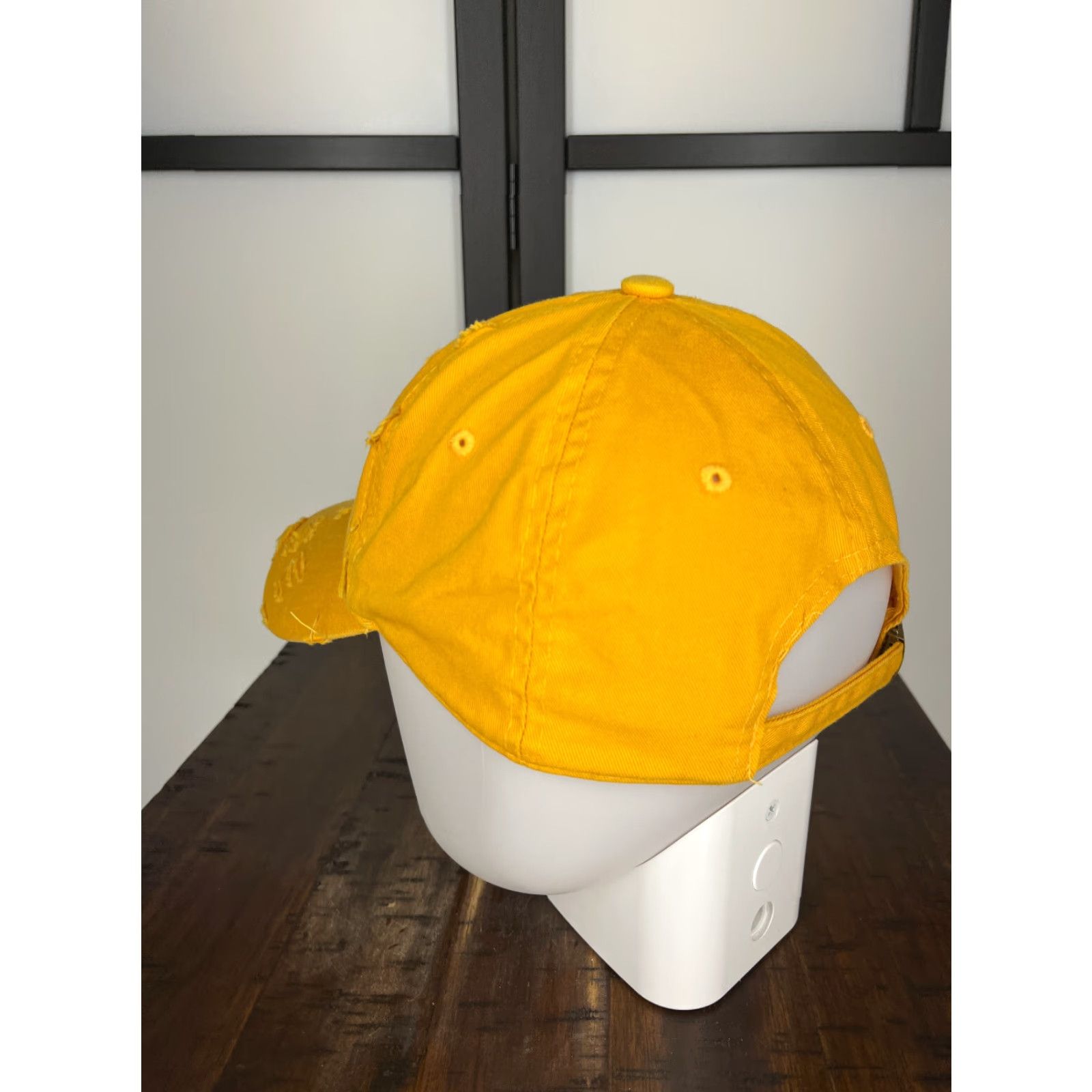 Vintage 4350 District Redondo Beach California Hat Cap Strap Back Womens OS Yellow Distressed Cotton Baseball CapOS Size ONE SIZE - 5 Thumbnail