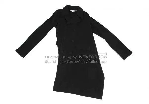 Comme des Garcons Comme Des Garcons Black retro button coat with inclined pl Size XS / US 0-2 / IT 36-38 - 2 Thumbnail