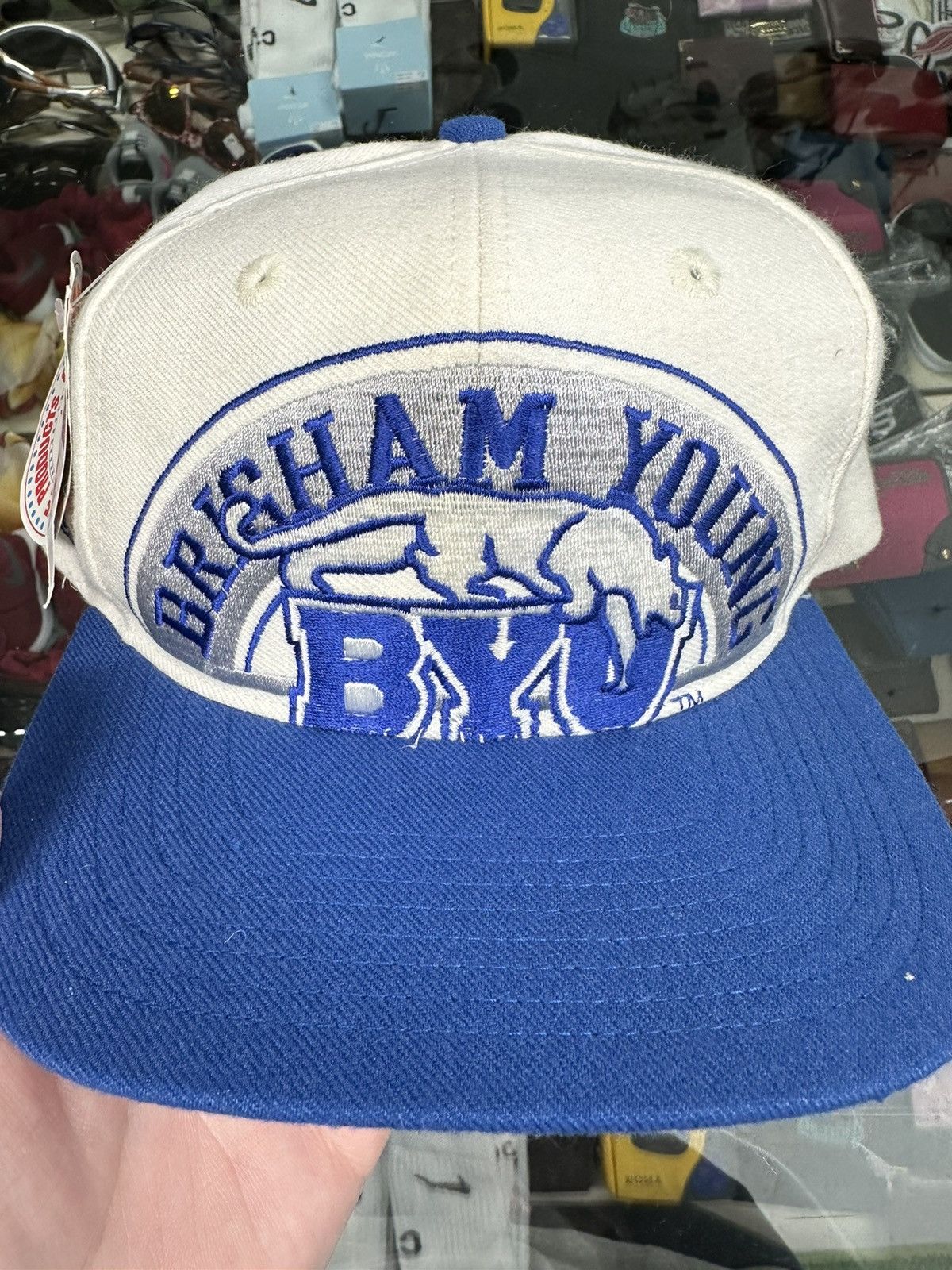 Apex One × NCAA × Vintage Vintage 90s Apex One Big Logo BYU SnapBack Size ONE SIZE - 2 Thumbnail