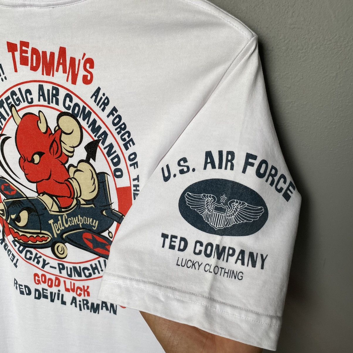 Tedman Vintage Y2K Tedman U.S Air Force Red Devil Airman Tshirt Size US M / EU 48-50 / 2 - 5 Thumbnail