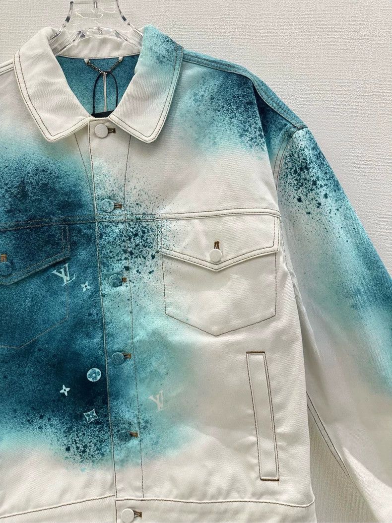 Louis Vuitton Louis Vuitton 23ss New Rendered Starry Sky Denim Jacket 250 Size US XL / EU 56 / 4 - 4 Thumbnail