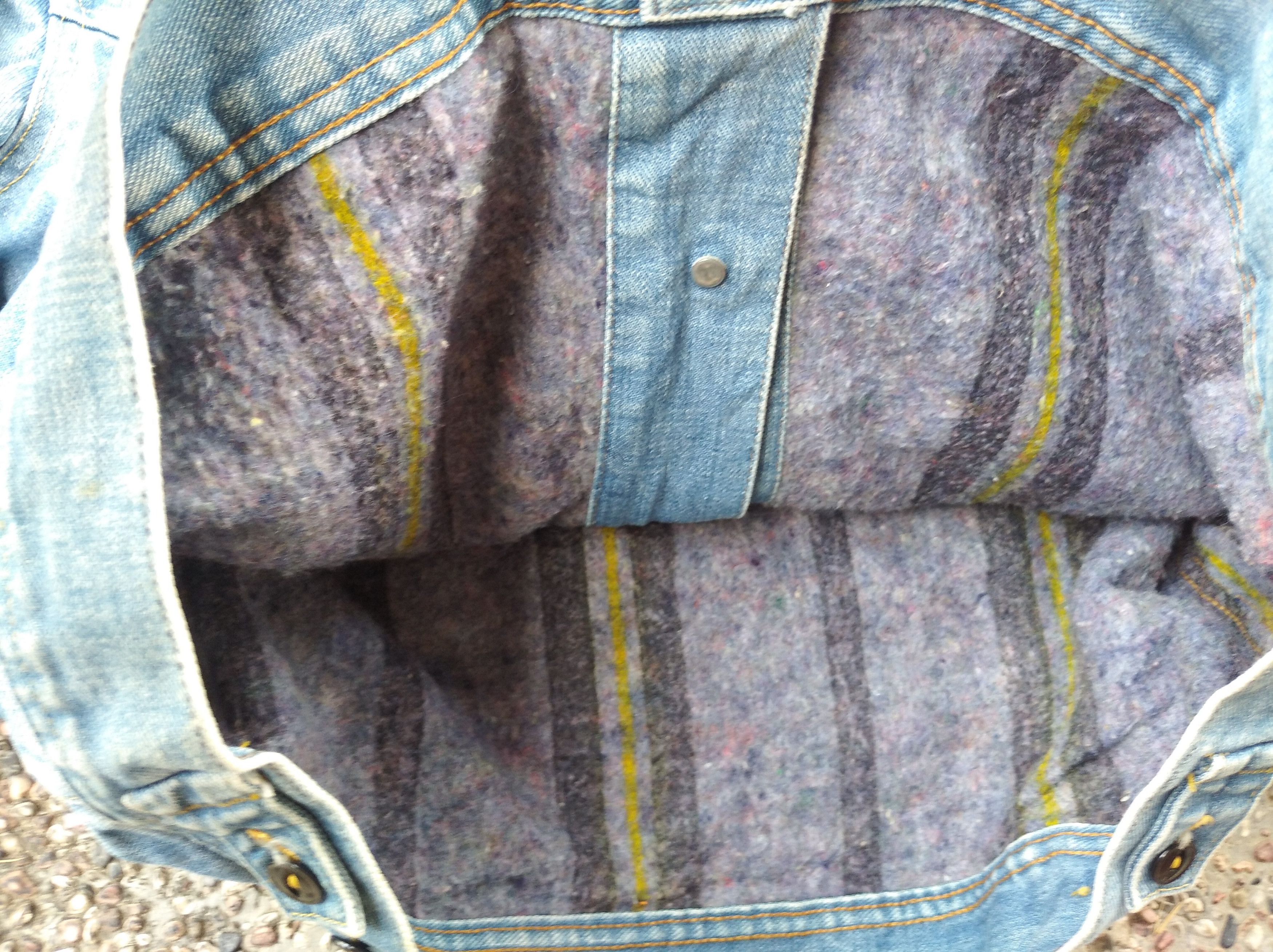 Lee × Vintage 1970s Vintage Lee Storm Riders Blanket Lined Denim Jacket Size US L / EU 52-54 / 3 - 3 Thumbnail