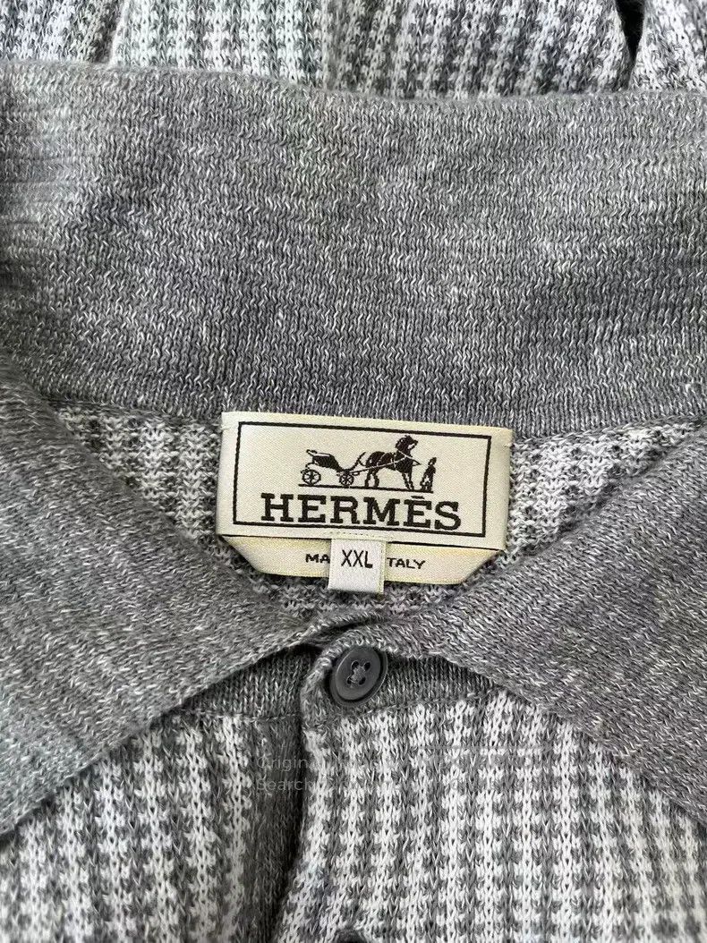 Hermes Hermes Knitted Polo shirt short-sleeved T-shirt Size US XXL / EU 58 / 5 - 3 Thumbnail
