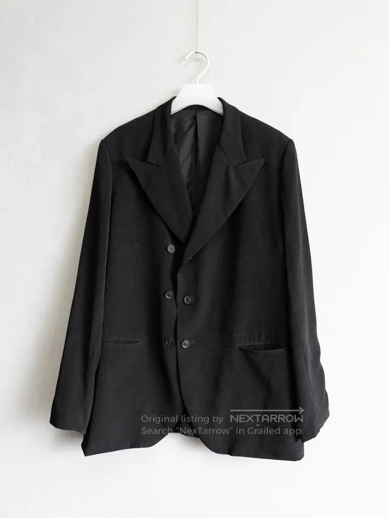Yohji Yamamoto YOHJI YAMAMOTO Double-breasted Three Acetate Jacket Size US M / EU 48-50 / 2 - 1 Thumbnail