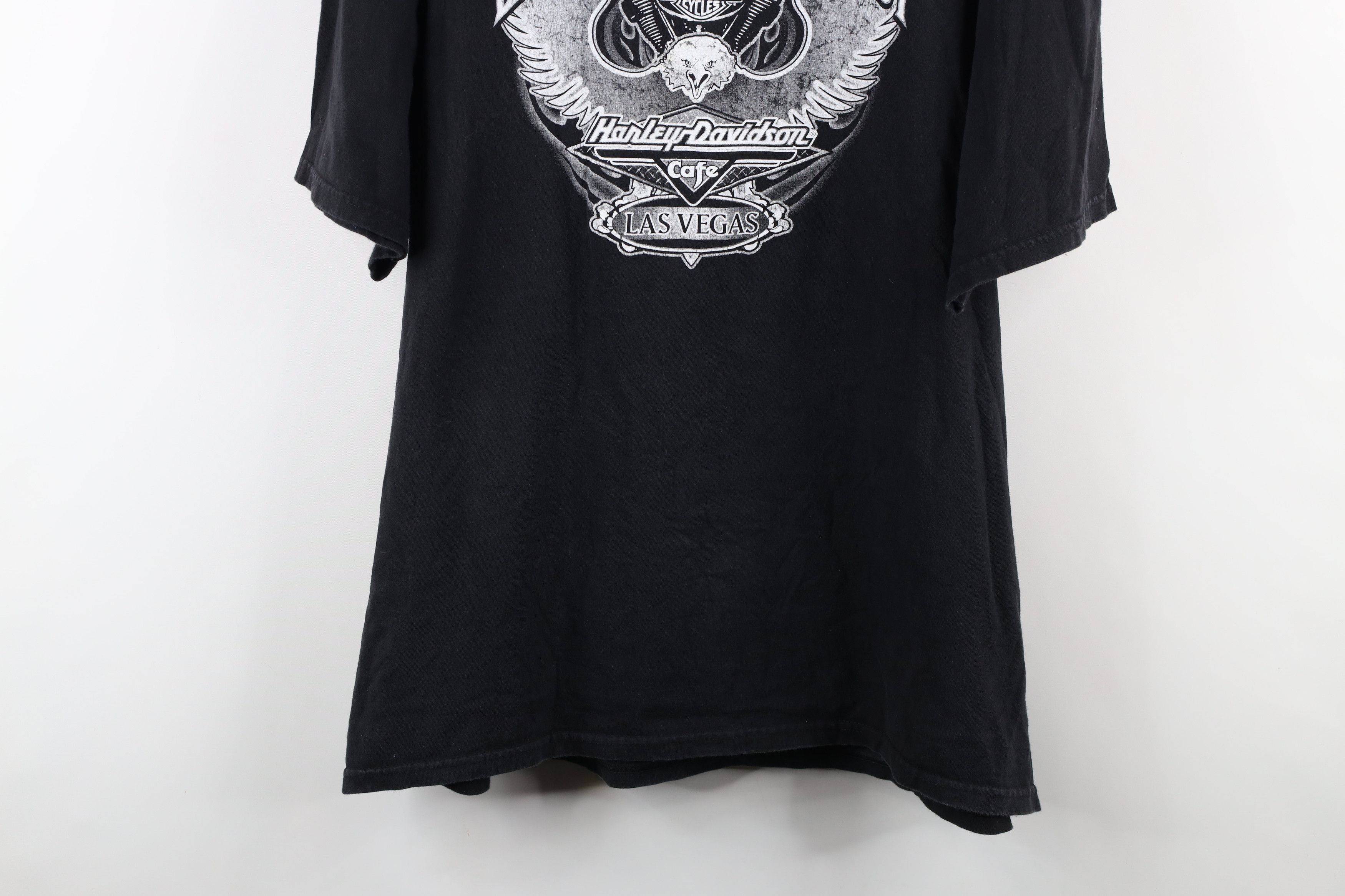Harley Davidson × Vintage Vintage Y2K Harley Davidson Cafe Eagle Las Vegas T-Shirt Size US XL / EU 56 / 4 - 3 Thumbnail