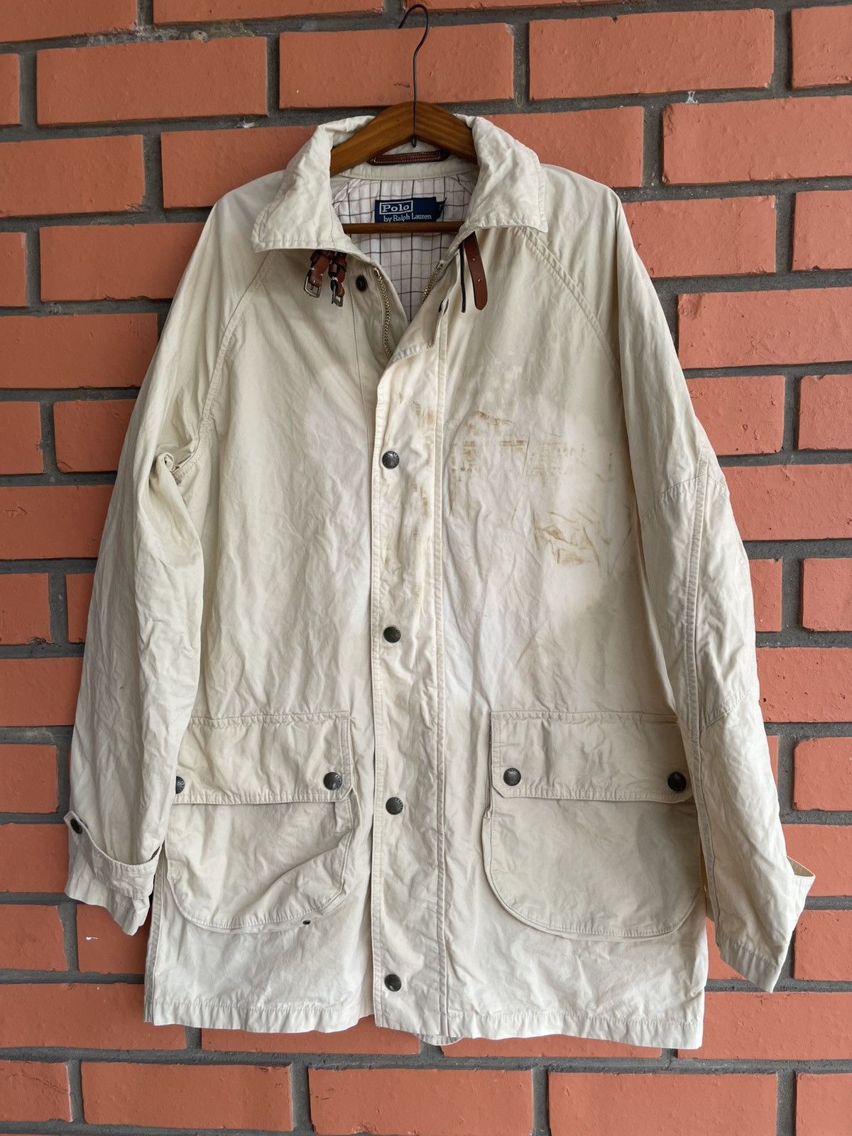 Polo Ralph Lauren × Ralph Lauren Vintage Polo Ralph Lauren Cotton Coat Jacket Trench Hunting Size US M / EU 48-50 / 2 - 1 Thumbnail