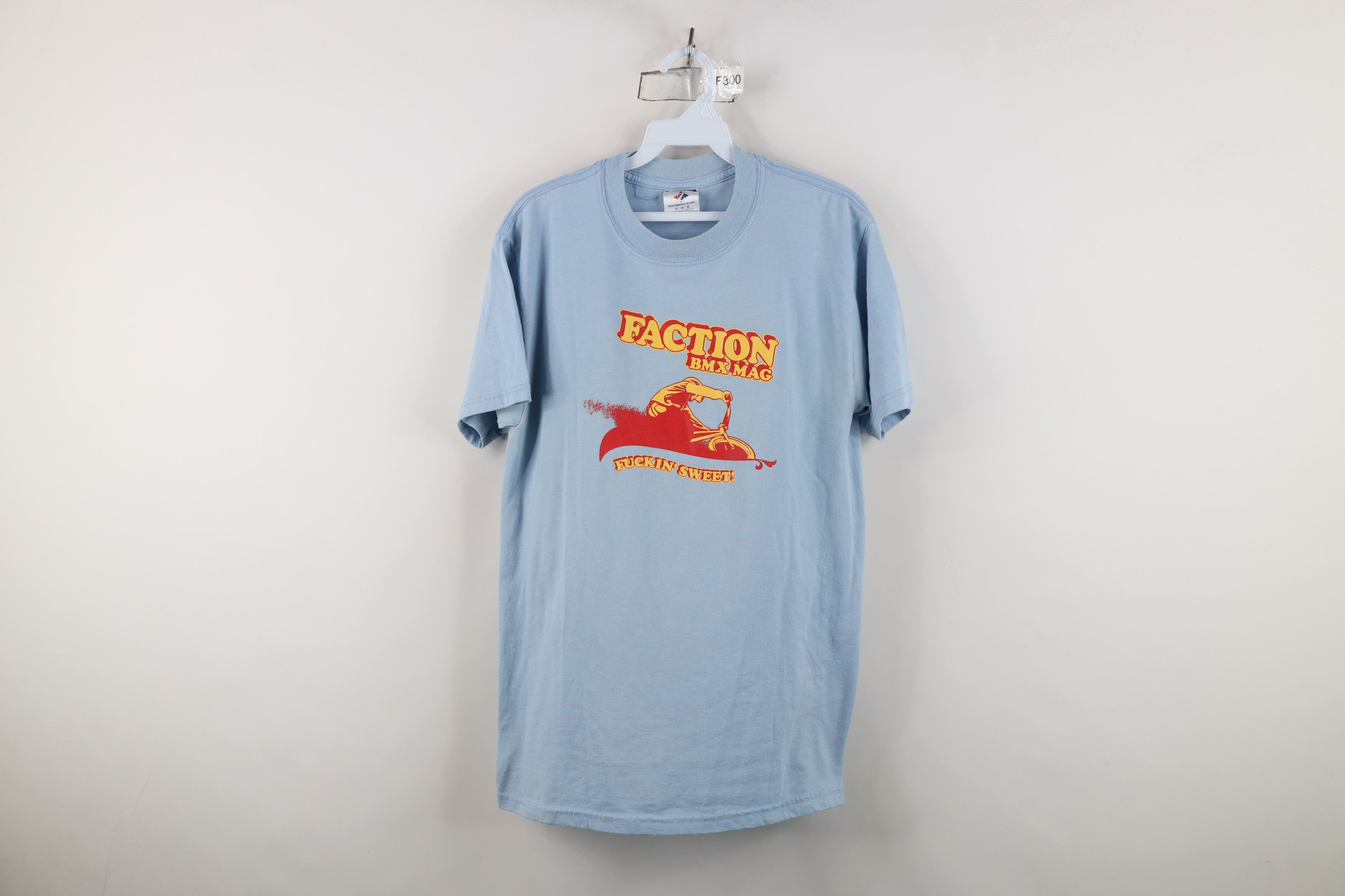 Vintage Vintage 90s Y2K BMX Mag F*ckin Sweet T-Shirt Light Blue Size US M / EU 48-50 / 2 - 1 Thumbnail