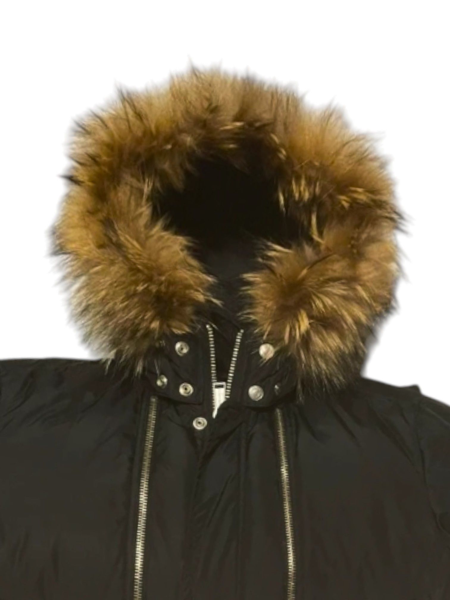 Dsquared2 Dsquared² Black Down Jacket w/ Murmasky Fur c. 2000s Size US XL / EU 56 / 4 - 3 Thumbnail