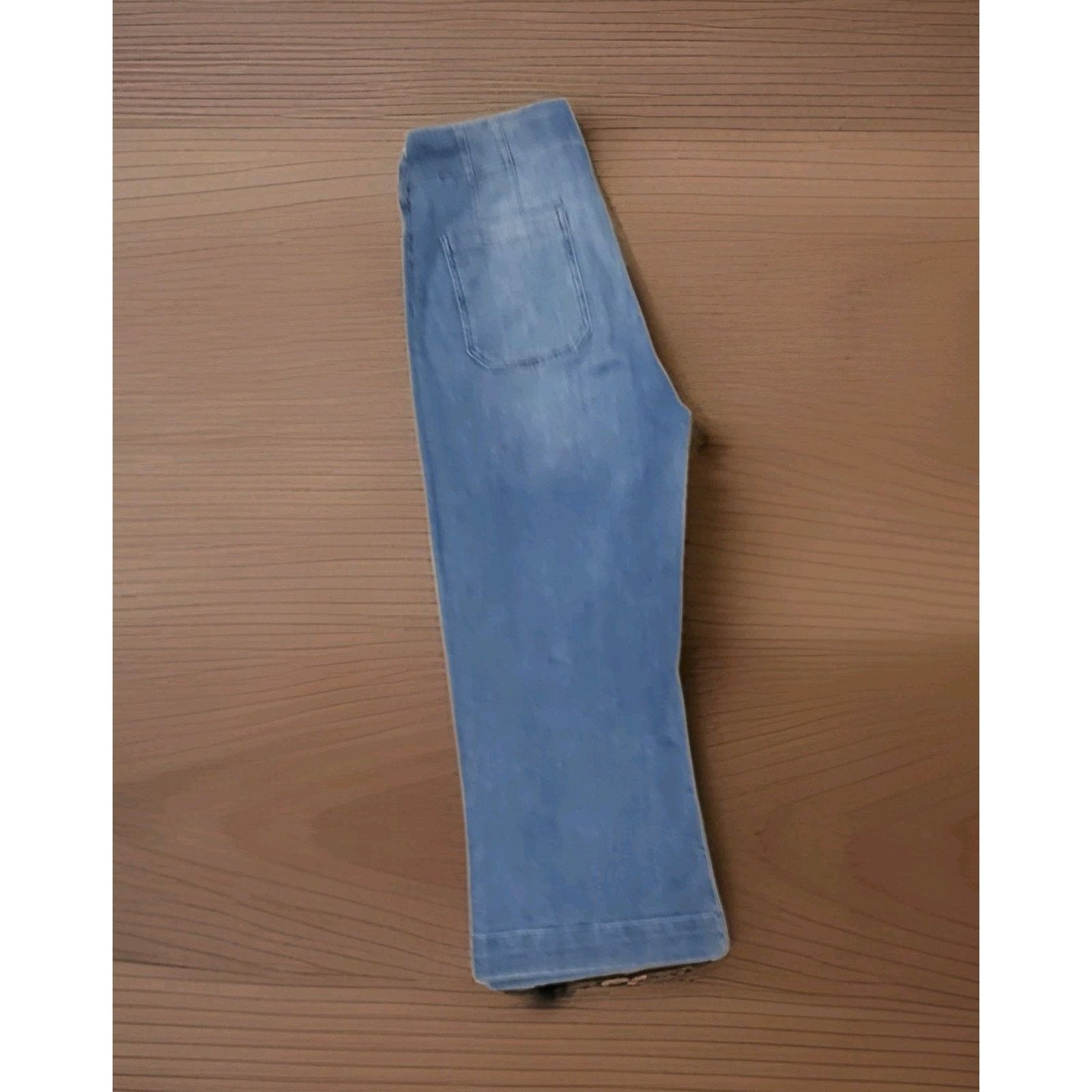 Anthropologie Anthropologie Maeve The Colette Wide Leg Cropped Stretch 34 Size 34" / US 12 / IT 48 - 4 Thumbnail