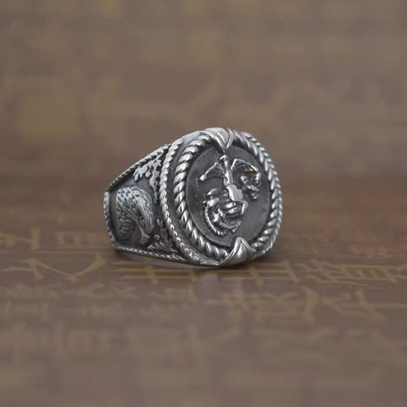 Jewelry Punk Jewelry Rings Open Size Chrome Ring (Size 7-13) Size ONE SIZE - 1 Thumbnail